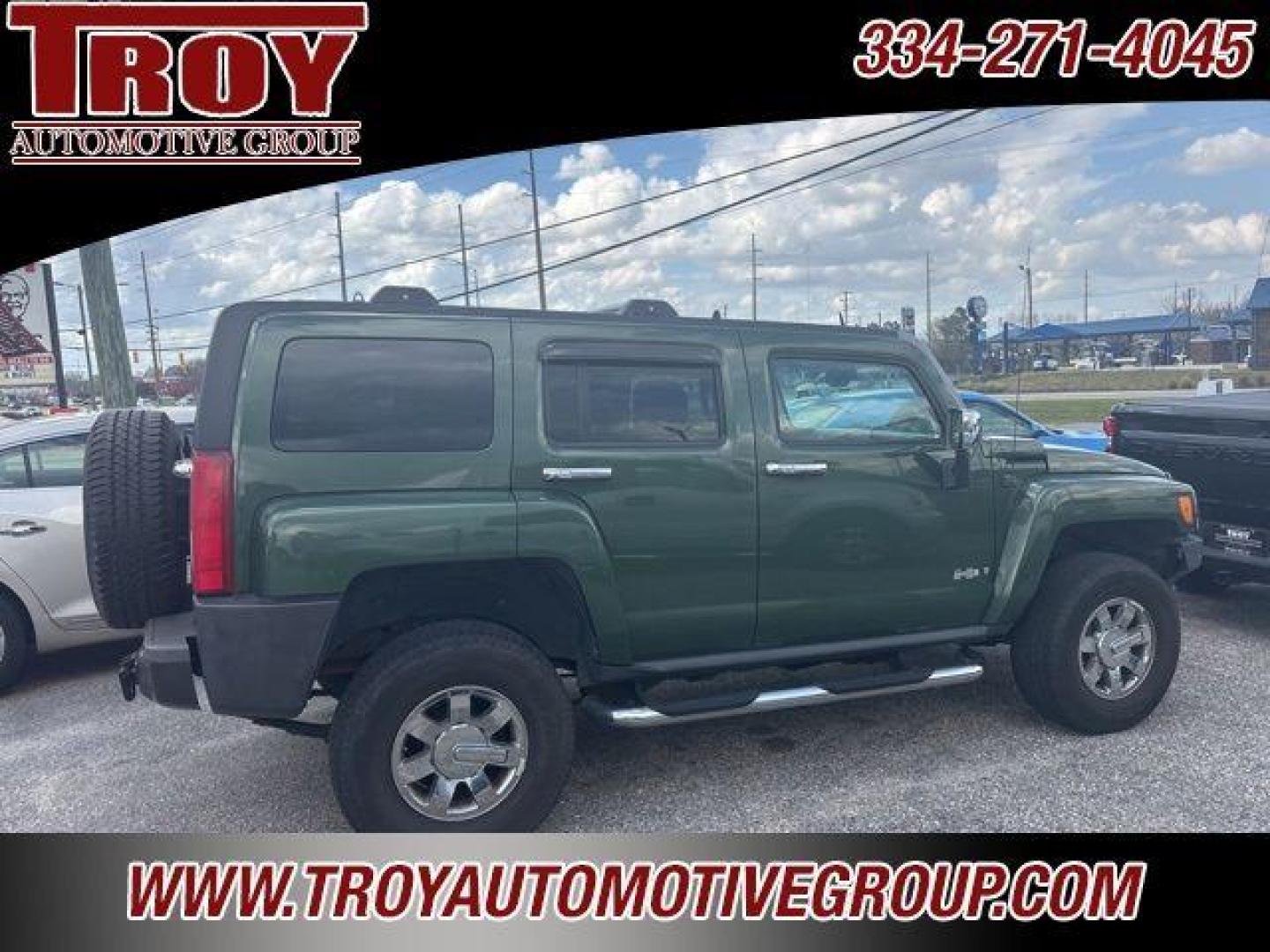 2006 Shadow Green Metallic /Ebony Hummer H3 Base (5GTDN136168) with an 3.5L 5-Cylinder MPI DOHC engine, Automatic transmission, located at 6812 Atlanta Hwy, Montgomery, AL, 36117, (334) 271-4045, 32.382118, -86.178673 - Power Sunroof!!<br>Leather!!<br>Chrome Package!!<br>Step Bars!!<br>Shadow Green Metallic 2006 Hummer H3 4WD 3.5L 5-Cylinder MPI DOHC 4-Speed Automatic with Overdrive<br><br>Financing Available---Top Value for Trades. - Photo#24
