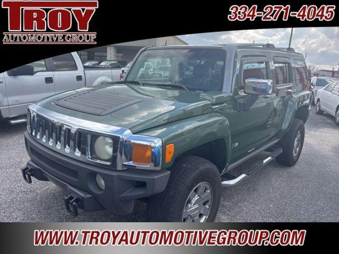 2006 Shadow Green Metallic /Ebony Hummer H3 Base (5GTDN136168) with an 3.5L 5-Cylinder MPI DOHC engine, Automatic transmission, located at 6812 Atlanta Hwy, Montgomery, AL, 36117, (334) 271-4045, 32.382118, -86.178673 - Power Sunroof!!<br>Leather!!<br>Chrome Package!!<br>Step Bars!!<br>Shadow Green Metallic 2006 Hummer H3 4WD 3.5L 5-Cylinder MPI DOHC 4-Speed Automatic with Overdrive<br><br>Financing Available---Top Value for Trades. - Photo#27