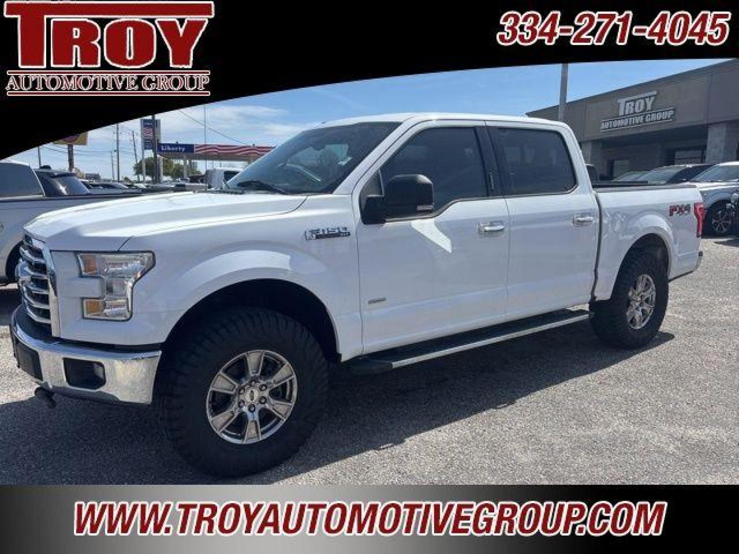 2016 Oxford White /Gray Ford F-150 XLT (1FTEW1EP9GK) with an 2.7L V6 EcoBoost engine, Automatic transmission, located at 6812 Atlanta Hwy, Montgomery, AL, 36117, (334) 271-4045, 32.382118, -86.178673 - Dual Power Front Seats!!<br>FX4 Package!!<br>Heated Seats!!<br>Tow Package!!<br>Remote Start!! - Photo#1