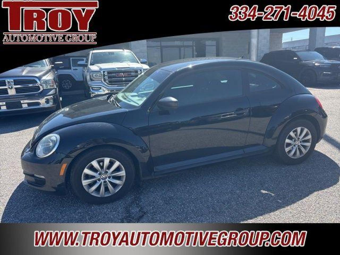 2014 Black Uni /Black Volkswagen Beetle 1.8T Entry (3VWF17AT2EM) with an 1.8L I4 Turbocharged DOHC 16V PZEV 170hp engine, Automatic transmission, located at 6812 Atlanta Hwy, Montgomery, AL, 36117, (334) 271-4045, 32.382118, -86.178673 - Recent Arrival!<br><br>Black 2014 Volkswagen Beetle 1.8T Entry FWD 1.8L I4 Turbocharged DOHC 16V PZEV 170hp 6-Speed Automatic<br><br>Financing Available---Top Value for Trades.<br><br>25/33 City/Highway MPG<br><br><br>Awards:<br> * 2014 IIHS Top Safety Pick - Photo#1