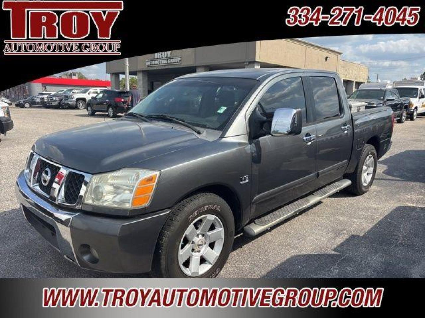 2004 Smoke /Graphite Nissan Titan LE (1N6AA07A74N) with an 5.6L V8 SMPI DOHC engine, Automatic transmission, located at 6812 Atlanta Hwy, Montgomery, AL, 36117, (334) 271-4045, 32.382118, -86.178673 - Leather Interior!!<br>Power Sunroof!!<br>Tow Package!! - Photo#34