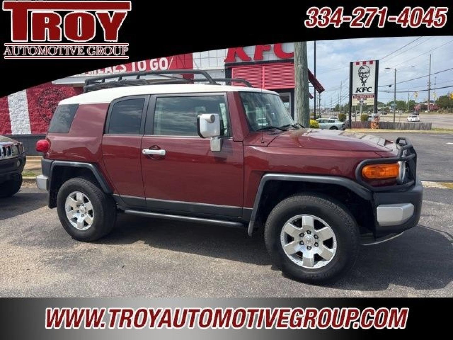 2008 Brick /Dark Charcoal Toyota FJ Cruiser Base (JTEZU11FX8K) with an 4.0L V6 DOHC VVT-i 24V engine, Automatic transmission, located at 6812 Atlanta Hwy, Montgomery, AL, 36117, (334) 271-4045, 32.382118, -86.178673 - Brick 2008 Toyota FJ Cruiser RWD 4.0L V6 DOHC VVT-i 24V 5-Speed Automatic<br><br>Financing Available---Top Value for Trades.<br><br><br>Awards:<br> * 2008 KBB.com Brand Image Awards<br><br>Reviews:<br> * Whether youre drawn to it as a comfortable and versatile daily driver, a weekend off-roader or- Photo#1