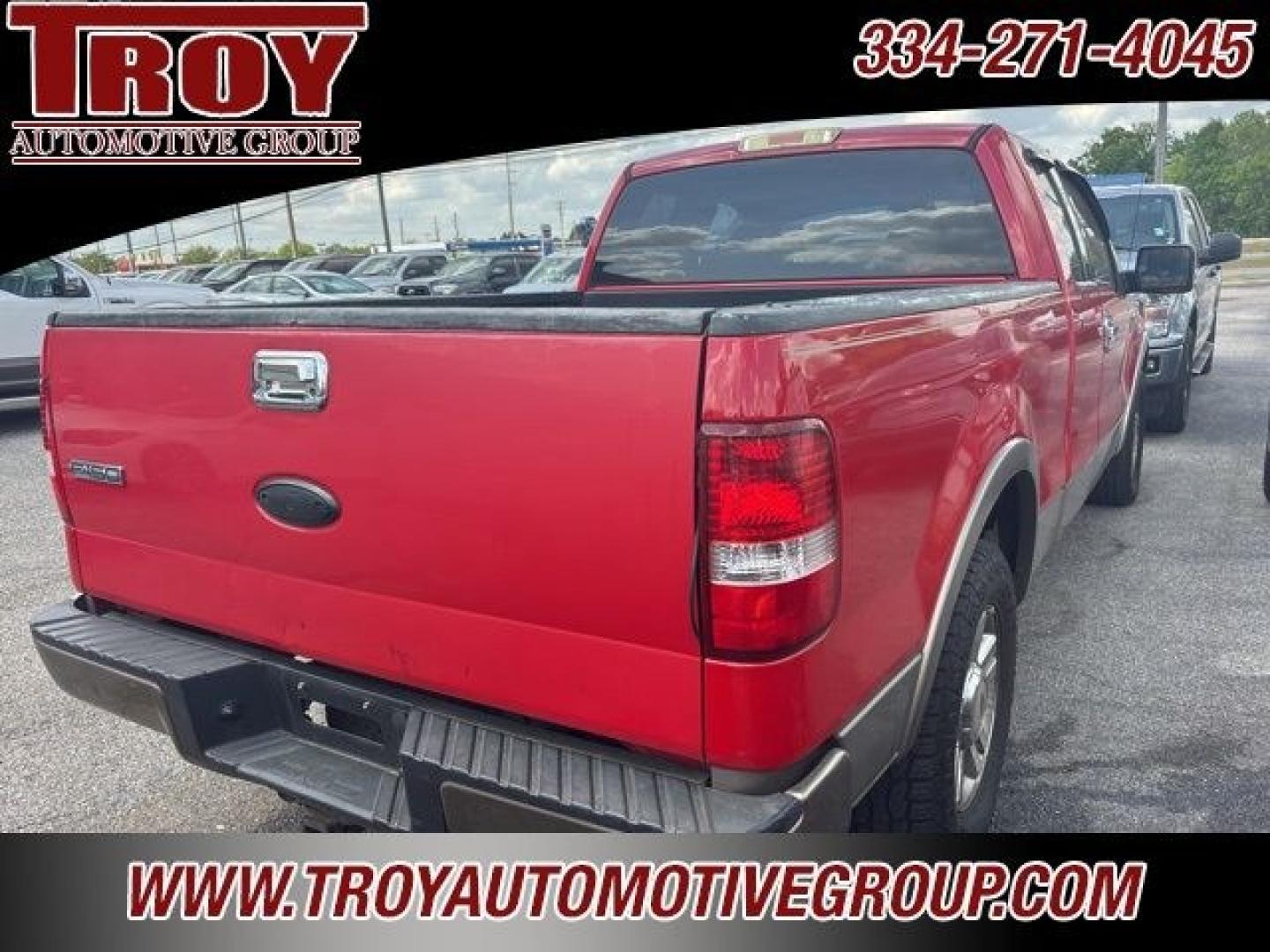 2004 Red /Tan Ford F-150 (1FTPX12514N) with an 5.4L V8 EFI 24V engine, Automatic transmission, located at 6812 Atlanta Hwy, Montgomery, AL, 36117, (334) 271-4045, 32.382118, -86.178673 - Recent Arrival<br>Lariat Package!!<br>A/T Tires!!<br>Tow Package!!<br>Bed Liner !!<br><br>Red 2004 Ford F-150 RWD 5.4L V8 EFI 24V 4-Speed Automatic with Overdrive<br><br>Financing Available---Top Value for Trades.<br><br><br>Awards:<br> * NACTOY 2004 North American Truck of the Year- Photo#5