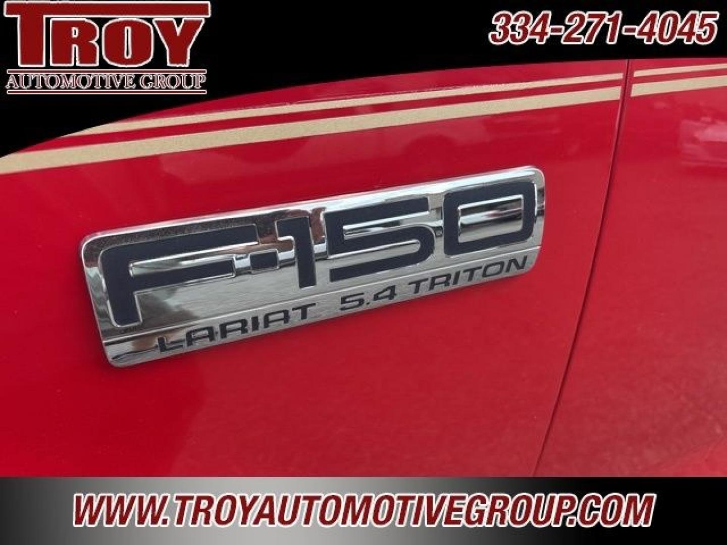 2004 Red /Tan Ford F-150 (1FTPX12514N) with an 5.4L V8 EFI 24V engine, Automatic transmission, located at 6812 Atlanta Hwy, Montgomery, AL, 36117, (334) 271-4045, 32.382118, -86.178673 - Recent Arrival<br>Lariat Package!!<br>A/T Tires!!<br>Tow Package!!<br>Bed Liner !!<br><br>Red 2004 Ford F-150 RWD 5.4L V8 EFI 24V 4-Speed Automatic with Overdrive<br><br>Financing Available---Top Value for Trades.<br><br><br>Awards:<br> * NACTOY 2004 North American Truck of the Year- Photo#11
