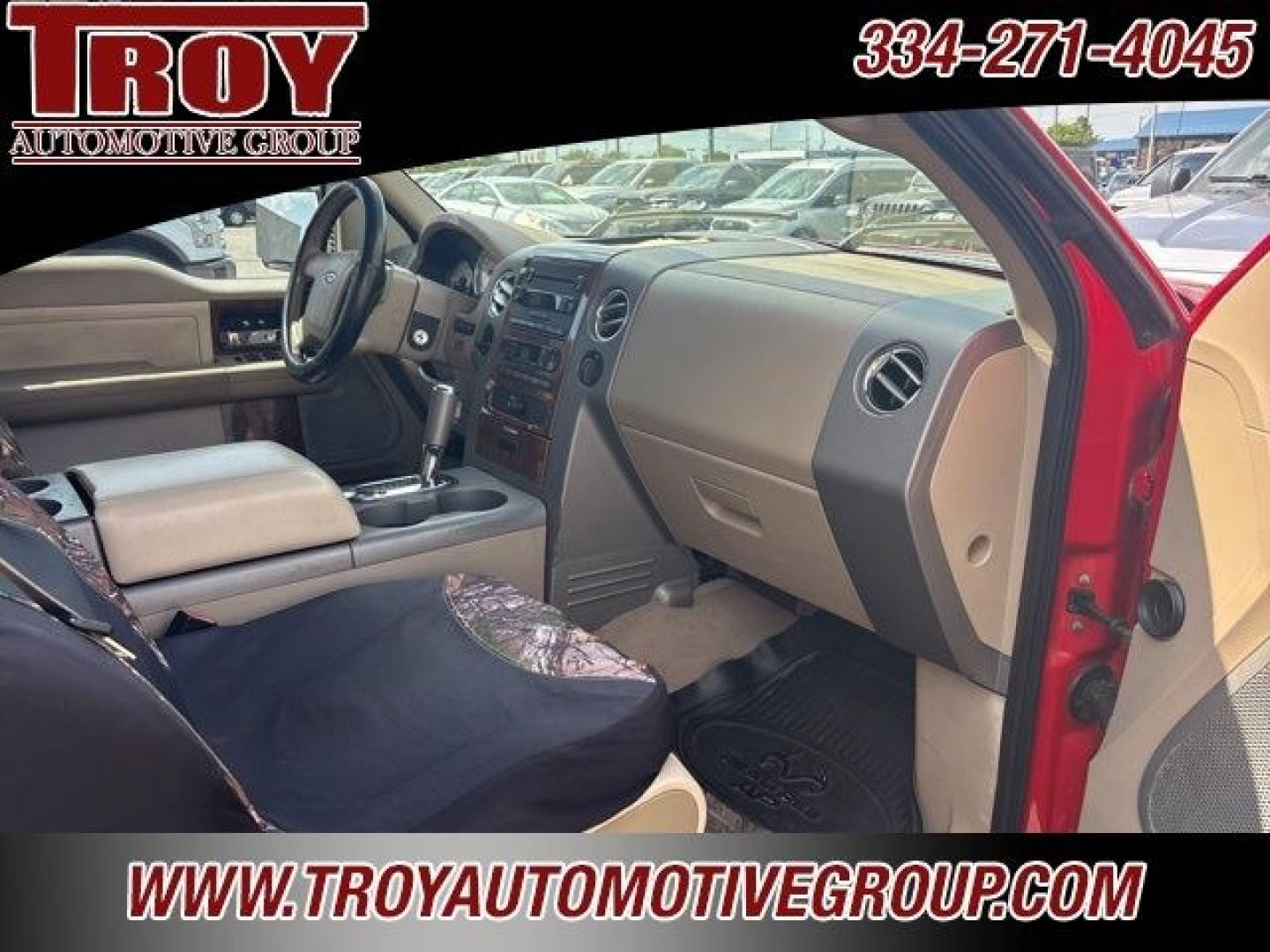 2004 Red /Tan Ford F-150 (1FTPX12514N) with an 5.4L V8 EFI 24V engine, Automatic transmission, located at 6812 Atlanta Hwy, Montgomery, AL, 36117, (334) 271-4045, 32.382118, -86.178673 - Recent Arrival<br>Lariat Package!!<br>A/T Tires!!<br>Tow Package!!<br>Bed Liner !!<br><br>Red 2004 Ford F-150 RWD 5.4L V8 EFI 24V 4-Speed Automatic with Overdrive<br><br>Financing Available---Top Value for Trades.<br><br><br>Awards:<br> * NACTOY 2004 North American Truck of the Year- Photo#27