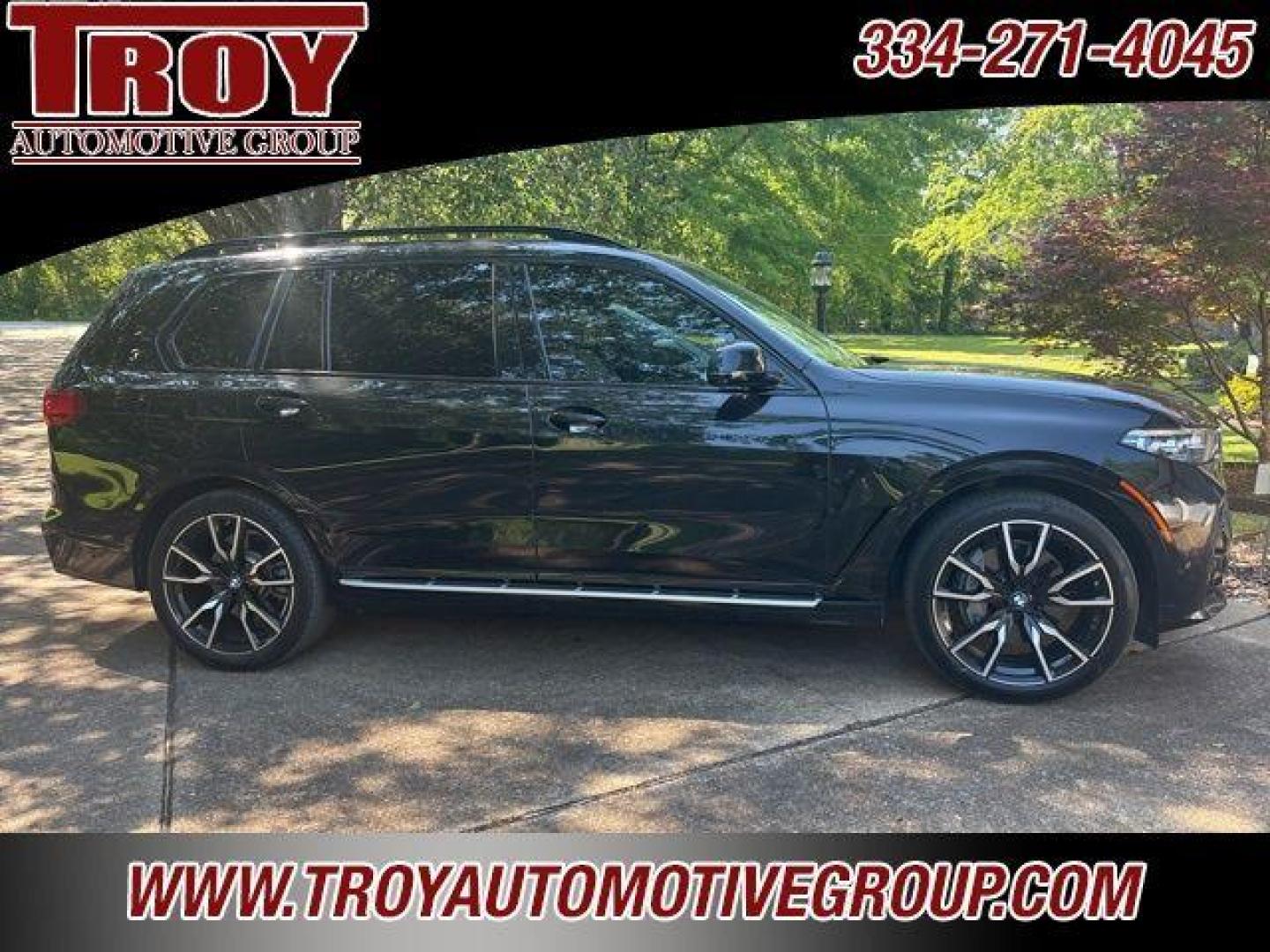 2020 Black Sapphire Metallic /Ivory White BMW X7 xDrive40i (5UXCW2C00L9) with an 3.0L I6 DOHC 24V engine, Automatic transmission, located at 6812 Atlanta Hwy, Montgomery, AL, 36117, (334) 271-4045, 32.382118, -86.178673 - Photo#45