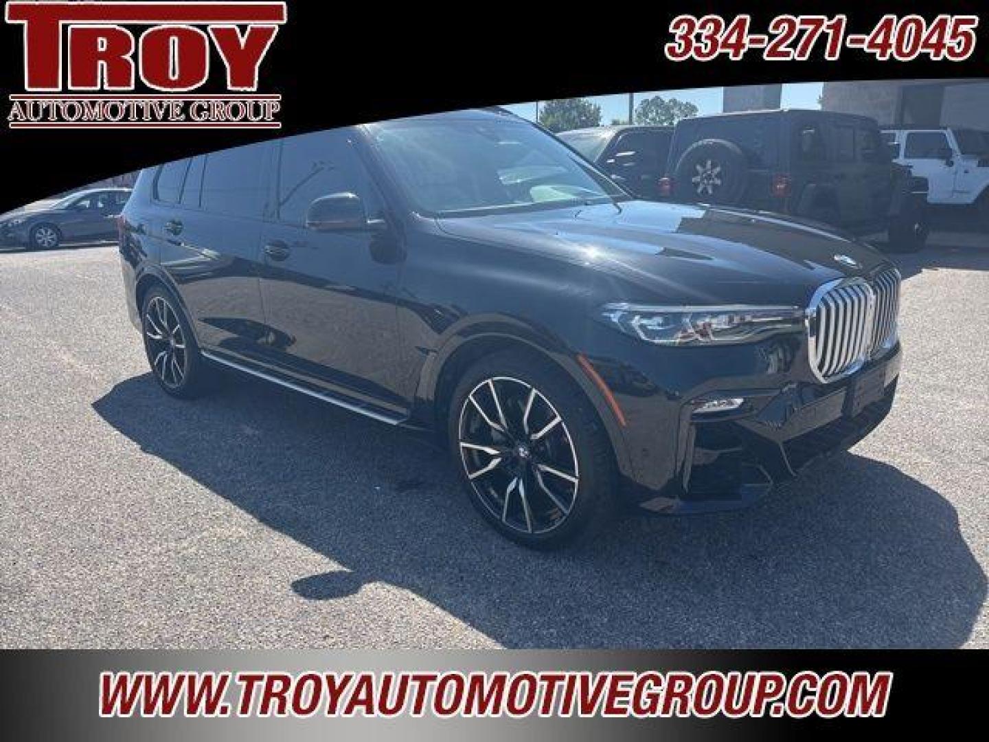 2020 Black Sapphire Metallic /Ivory White BMW X7 xDrive40i (5UXCW2C00L9) with an 3.0L I6 DOHC 24V engine, Automatic transmission, located at 6812 Atlanta Hwy, Montgomery, AL, 36117, (334) 271-4045, 32.382118, -86.178673 - Photo#50