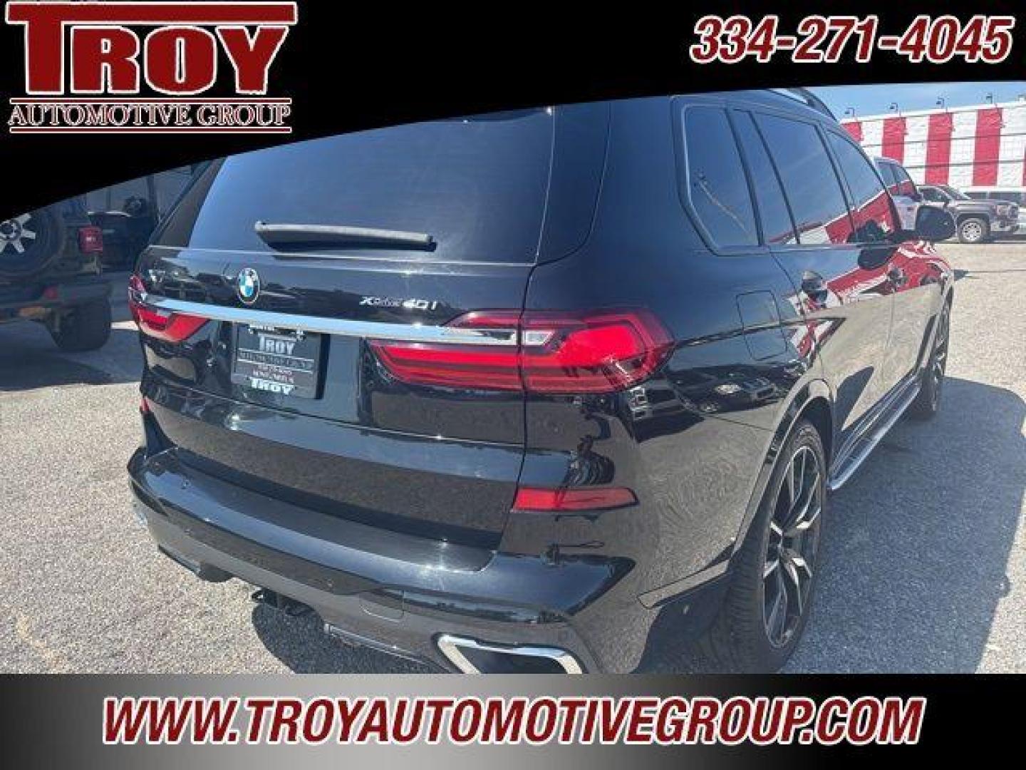2020 Black Sapphire Metallic /Ivory White BMW X7 xDrive40i (5UXCW2C00L9) with an 3.0L I6 DOHC 24V engine, Automatic transmission, located at 6812 Atlanta Hwy, Montgomery, AL, 36117, (334) 271-4045, 32.382118, -86.178673 - Photo#53