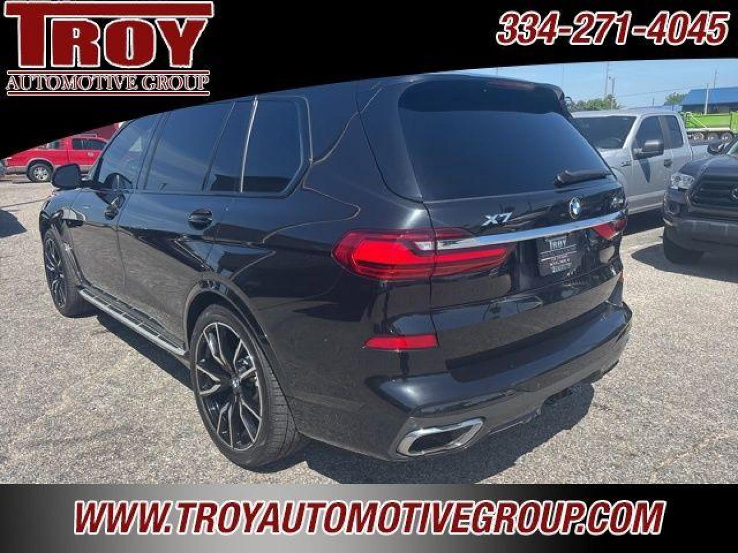 2020 Black Sapphire Metallic /Ivory White BMW X7 xDrive40i (5UXCW2C00L9) with an 3.0L I6 DOHC 24V engine, Automatic transmission, located at 6812 Atlanta Hwy, Montgomery, AL, 36117, (334) 271-4045, 32.382118, -86.178673 - Photo#55