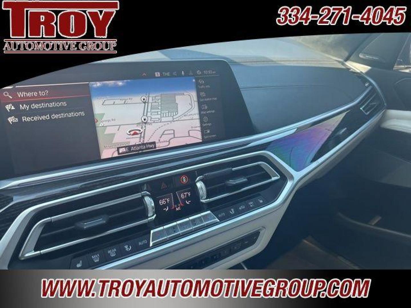 2020 Black Sapphire Metallic /Ivory White BMW X7 xDrive40i (5UXCW2C00L9) with an 3.0L I6 DOHC 24V engine, Automatic transmission, located at 6812 Atlanta Hwy, Montgomery, AL, 36117, (334) 271-4045, 32.382118, -86.178673 - Photo#77