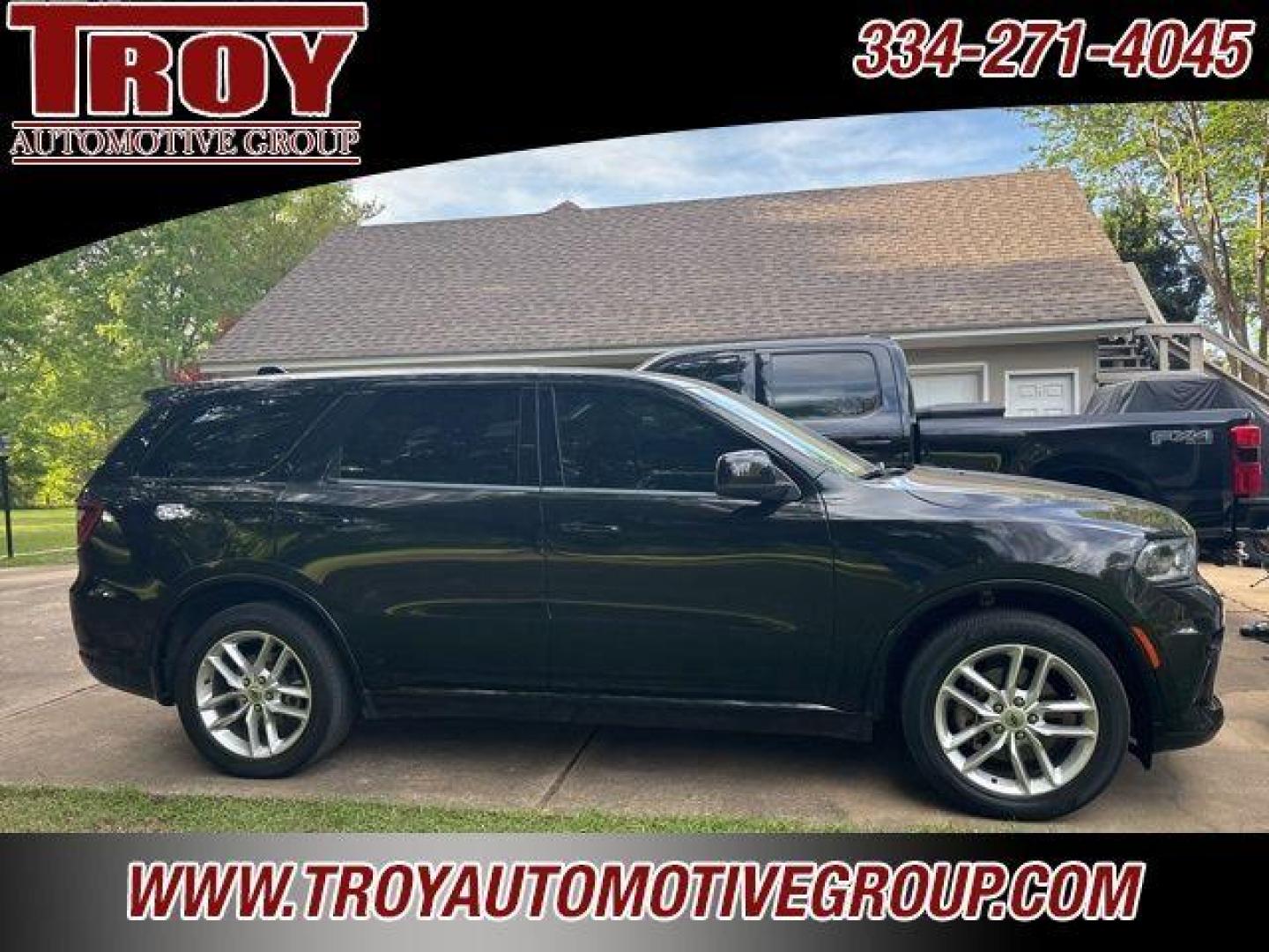 2023 DB Black Crystal Clearcoat /Black Dodge Durango GT (1C4RDHDG4PC) with an 3.6L V6 24V VVT engine, Automatic transmission, located at 6812 Atlanta Hwy, Montgomery, AL, 36117, (334) 271-4045, 32.382118, -86.178673 - Recent Arrival!<br><br>DB Black Crystal Clearcoat 2023 Dodge Durango GT RWD 3.6L V6 24V VVT 8-Speed Automatic<br><br>Financing Available---Top Value for Trades.<br><br>19/26 City/Highway MPG - Photo#1