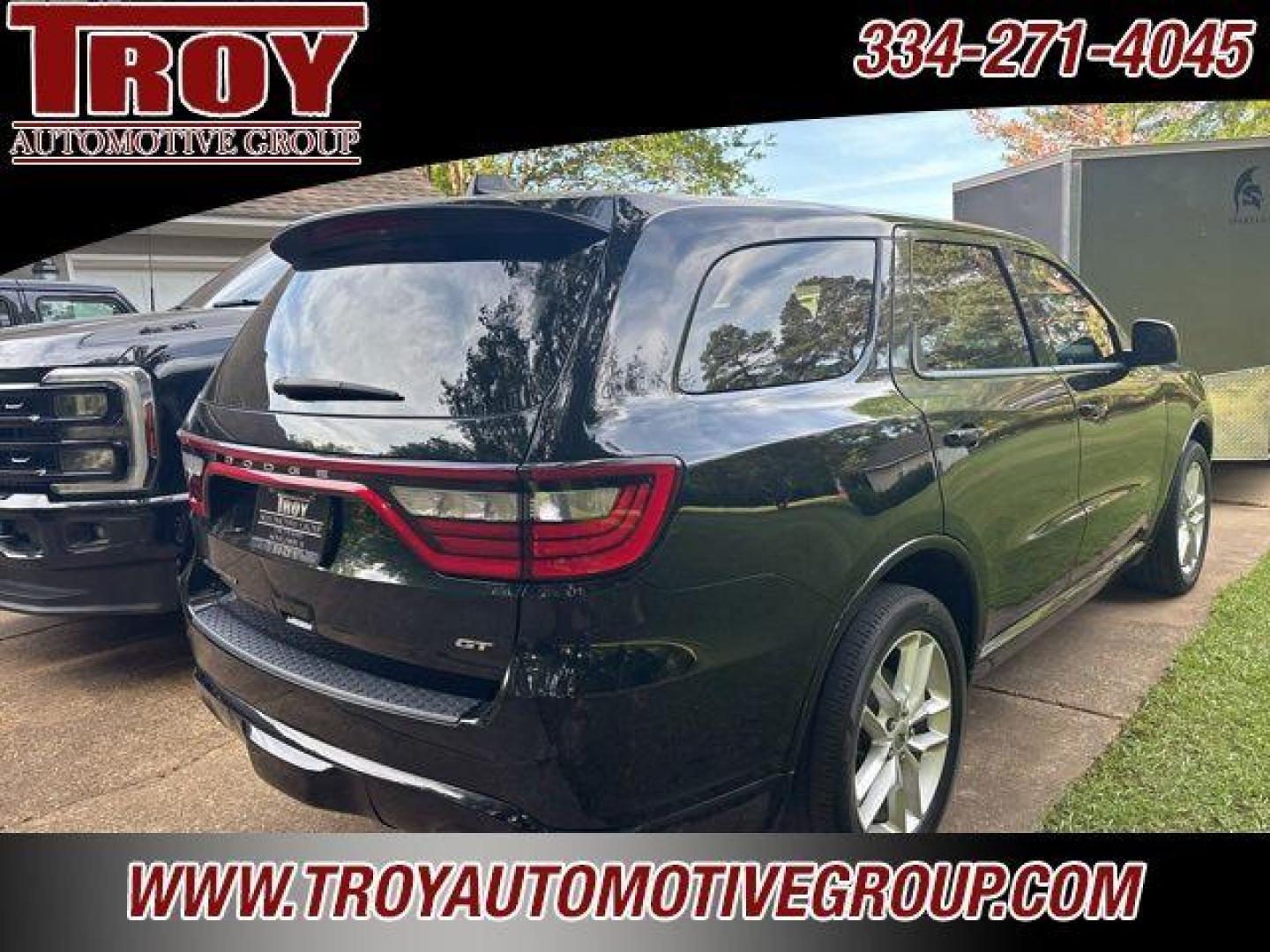 2023 DB Black Crystal Clearcoat /Black Dodge Durango GT (1C4RDHDG4PC) with an 3.6L V6 24V VVT engine, Automatic transmission, located at 6812 Atlanta Hwy, Montgomery, AL, 36117, (334) 271-4045, 32.382118, -86.178673 - Recent Arrival!<br><br>DB Black Crystal Clearcoat 2023 Dodge Durango GT RWD 3.6L V6 24V VVT 8-Speed Automatic<br><br>Financing Available---Top Value for Trades.<br><br>19/26 City/Highway MPG - Photo#4