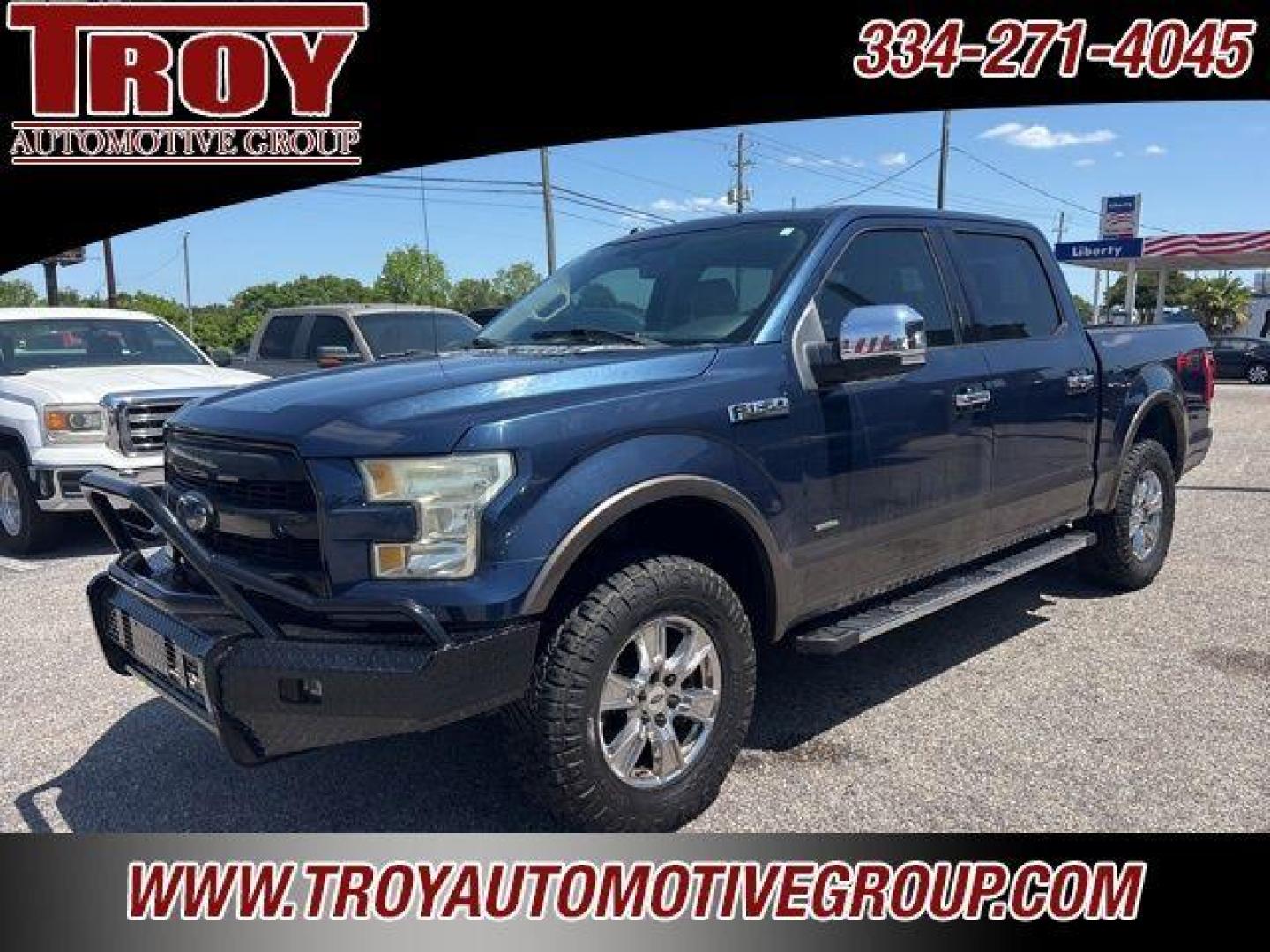 2016 Blue Jeans Metallic /Medium Light Camel Ford F-150 Lariat (1FTEW1EGXGF) with an 3.5L V6 engine, Automatic transmission, located at 6812 Atlanta Hwy, Montgomery, AL, 36117, (334) 271-4045, 32.382118, -86.178673 - Photo#3