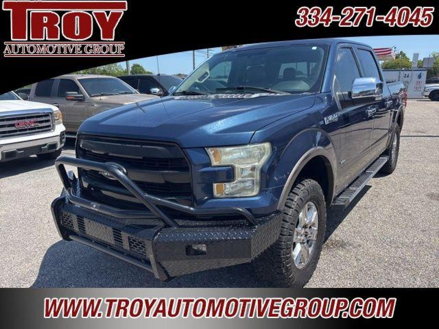 2016 Blue Jeans Metallic /Medium Light Camel Ford F-150 Lariat (1FTEW1EGXGF) with an 3.5L V6 engine, Automatic transmission, located at 6812 Atlanta Hwy, Montgomery, AL, 36117, (334) 271-4045, 32.382118, -86.178673 - Photo#4