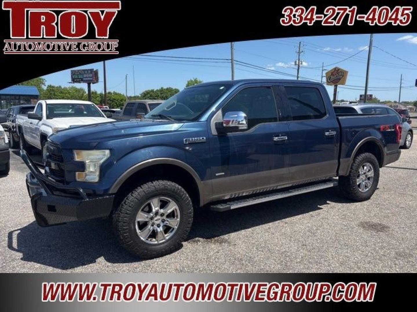 2016 Blue Jeans Metallic /Medium Light Camel Ford F-150 Lariat (1FTEW1EGXGF) with an 3.5L V6 engine, Automatic transmission, located at 6812 Atlanta Hwy, Montgomery, AL, 36117, (334) 271-4045, 32.382118, -86.178673 - 1-Owner!!<br>FX4 Package!!<br>Heated Seats!!<br>2-Master Remote Start Keys!!<br>Cooled Seats!!<br>Locking Differentials!!<br>Pro Trailer Back Up!!<br>Sunroof Does Not Work!!- Photo#2