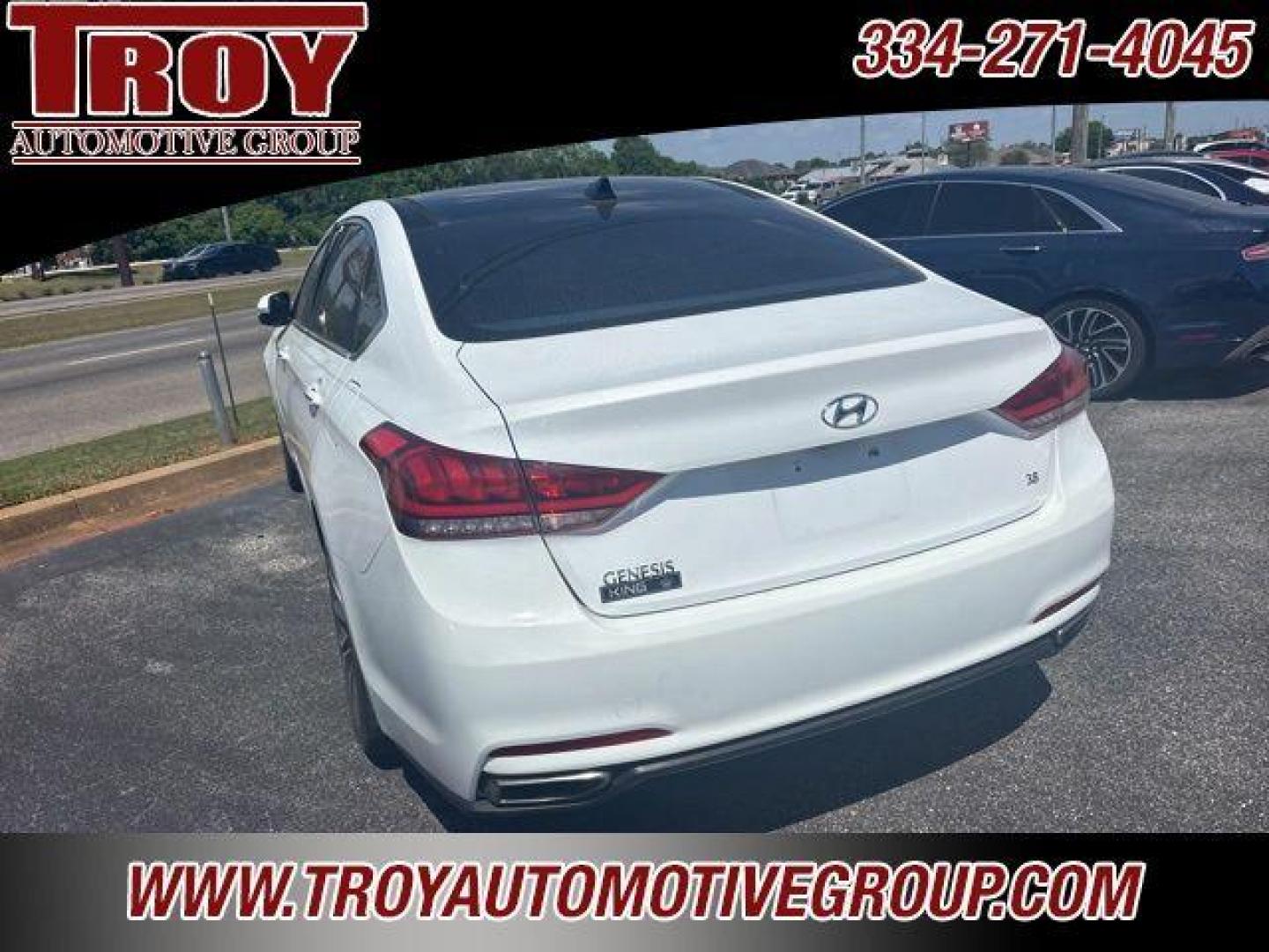 2016 Casablanca White /Grey Hyundai Genesis 3.8 (KMHGN4JE3GU) with an 3.8L V6 DGI DOHC Dual CVVT engine, Automatic transmission, located at 6812 Atlanta Hwy, Montgomery, AL, 36117, (334) 271-4045, 32.382118, -86.178673 - Photo#7