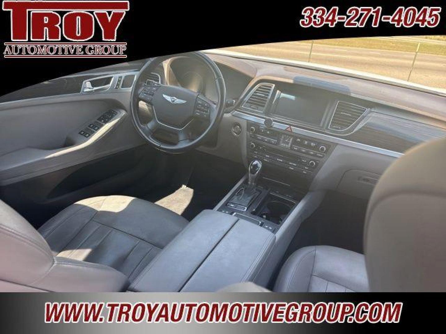 2016 Casablanca White /Grey Hyundai Genesis 3.8 (KMHGN4JE3GU) with an 3.8L V6 DGI DOHC Dual CVVT engine, Automatic transmission, located at 6812 Atlanta Hwy, Montgomery, AL, 36117, (334) 271-4045, 32.382118, -86.178673 - Photo#22