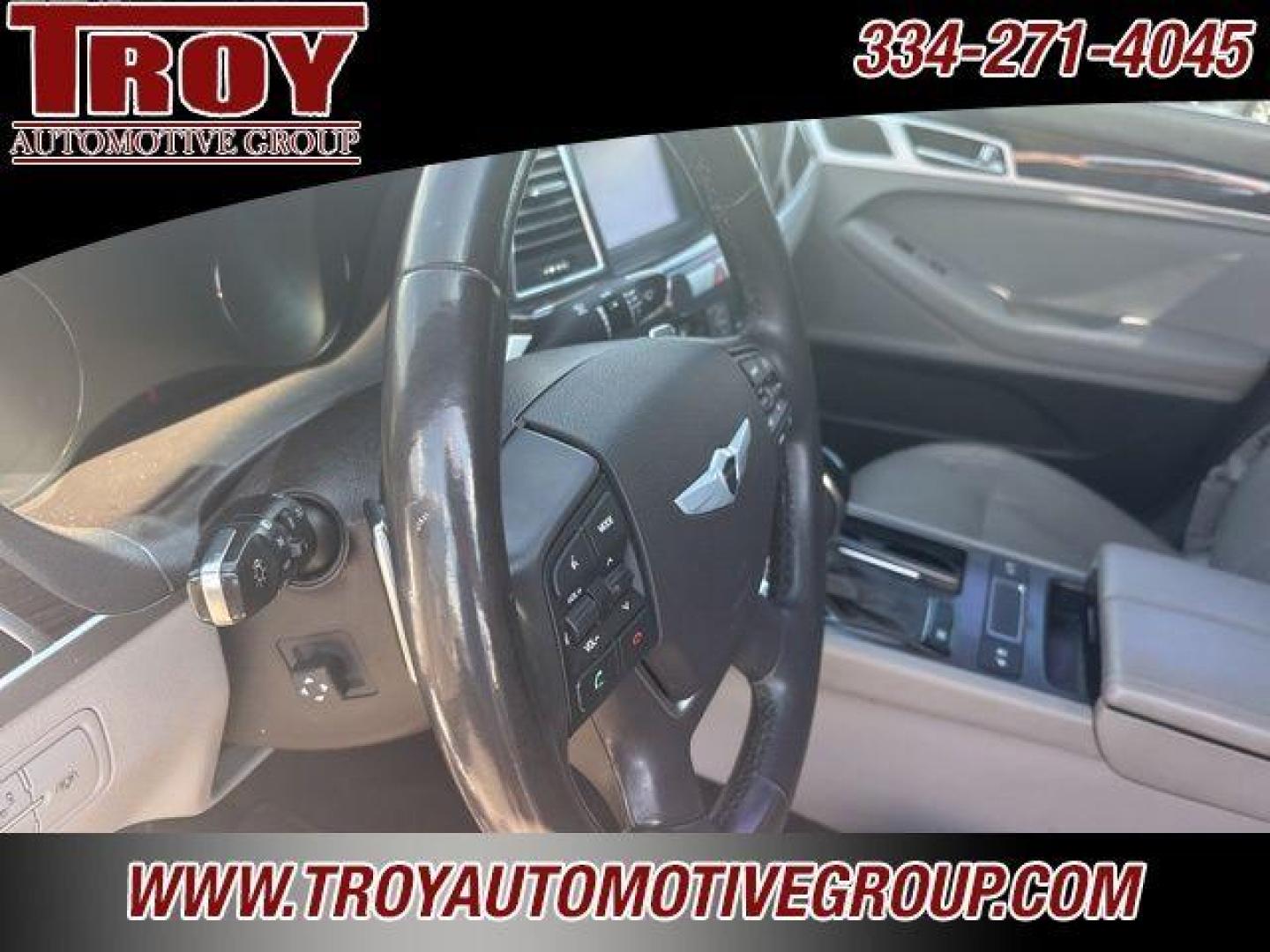 2016 Casablanca White /Grey Hyundai Genesis 3.8 (KMHGN4JE3GU) with an 3.8L V6 DGI DOHC Dual CVVT engine, Automatic transmission, located at 6812 Atlanta Hwy, Montgomery, AL, 36117, (334) 271-4045, 32.382118, -86.178673 - Photo#33