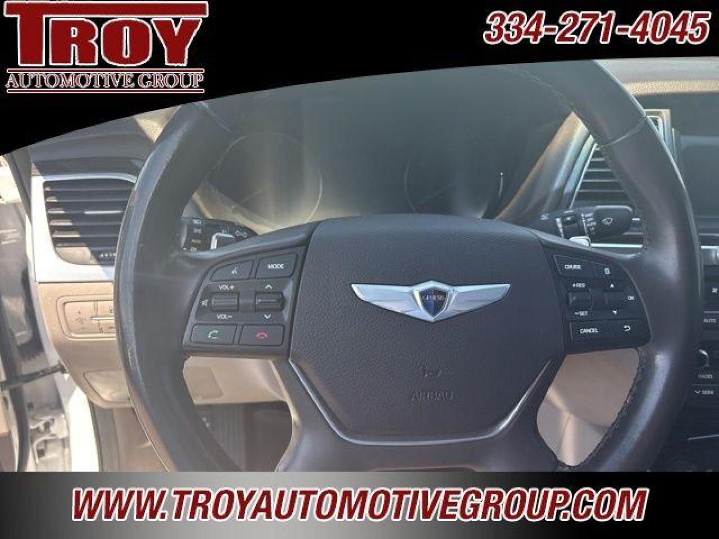 2016 Casablanca White /Grey Hyundai Genesis 3.8 (KMHGN4JE3GU) with an 3.8L V6 DGI DOHC Dual CVVT engine, Automatic transmission, located at 6812 Atlanta Hwy, Montgomery, AL, 36117, (334) 271-4045, 32.382118, -86.178673 - Photo#40