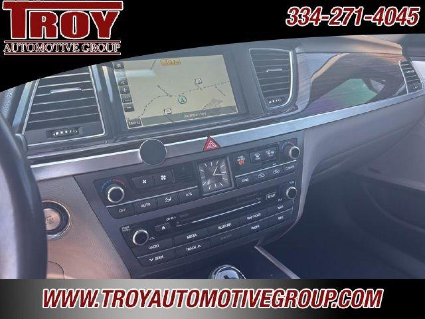 2016 Casablanca White /Grey Hyundai Genesis 3.8 (KMHGN4JE3GU) with an 3.8L V6 DGI DOHC Dual CVVT engine, Automatic transmission, located at 6812 Atlanta Hwy, Montgomery, AL, 36117, (334) 271-4045, 32.382118, -86.178673 - Photo#46