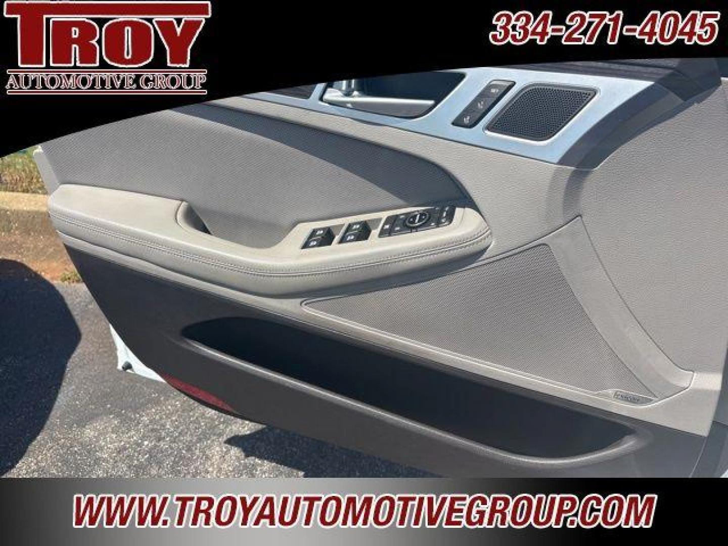 2016 Casablanca White /Grey Hyundai Genesis 3.8 (KMHGN4JE3GU) with an 3.8L V6 DGI DOHC Dual CVVT engine, Automatic transmission, located at 6812 Atlanta Hwy, Montgomery, AL, 36117, (334) 271-4045, 32.382118, -86.178673 - Photo#49