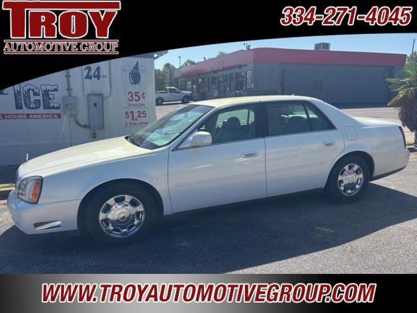 2004 White Lightning /Shale Cadillac DeVille Base (1G6KD54Y34U) with an Northstar 4.6L V8 SFI DOHC engine, Automatic transmission, located at 6812 Atlanta Hwy, Montgomery, AL, 36117, (334) 271-4045, 32.382118, -86.178673 - Photo#0