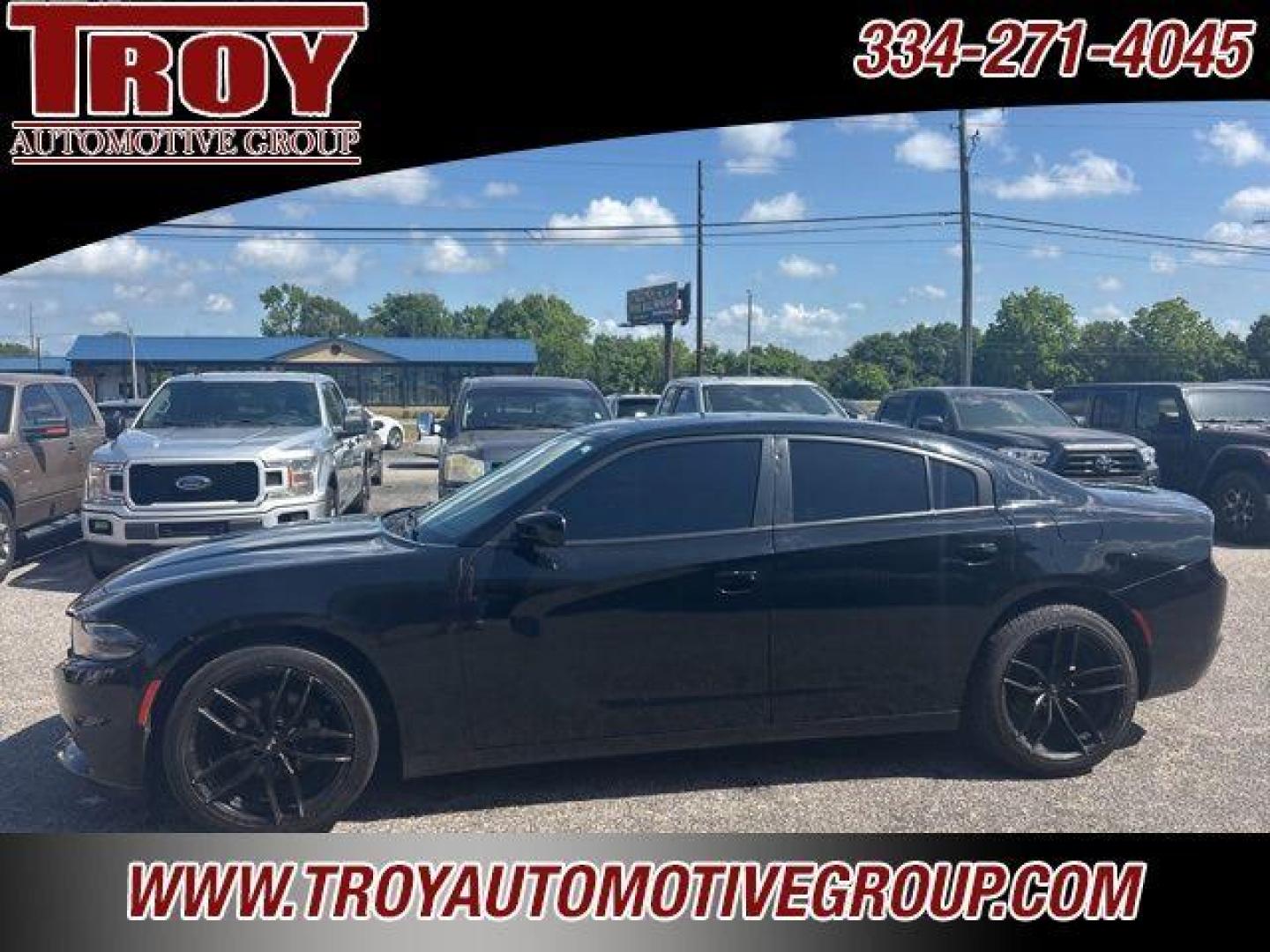 2019 Pitch Black Clearcoat /Black Dodge Charger SXT (2C3CDXBG8KH) with an 3.6L 6-Cylinder SMPI DOHC engine, Automatic transmission, located at 6812 Atlanta Hwy, Montgomery, AL, 36117, (334) 271-4045, 32.382118, -86.178673 - Pitch Black Clearcoat 2019 Dodge Charger SXT RWD 3.6L 6-Cylinder SMPI DOHC 8-Speed Automatic<br><br>Financing Available---Top Value for Trades.<br><br>19/30 City/Highway MPG<br><br><br>Awards:<br> * 2019 KBB.com Brand Image Awards * 2019 KBB.com Best Resale Value Awards - Photo#1