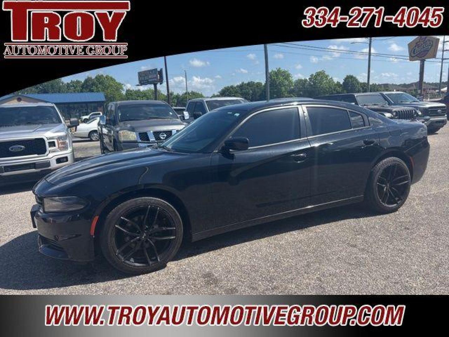 2019 Pitch Black Clearcoat /Black Dodge Charger SXT (2C3CDXBG8KH) with an 3.6L 6-Cylinder SMPI DOHC engine, Automatic transmission, located at 6812 Atlanta Hwy, Montgomery, AL, 36117, (334) 271-4045, 32.382118, -86.178673 - Pitch Black Clearcoat 2019 Dodge Charger SXT RWD 3.6L 6-Cylinder SMPI DOHC 8-Speed Automatic<br><br>Financing Available---Top Value for Trades.<br><br>19/30 City/Highway MPG<br><br><br>Awards:<br> * 2019 KBB.com Brand Image Awards * 2019 KBB.com Best Resale Value Awards - Photo#2