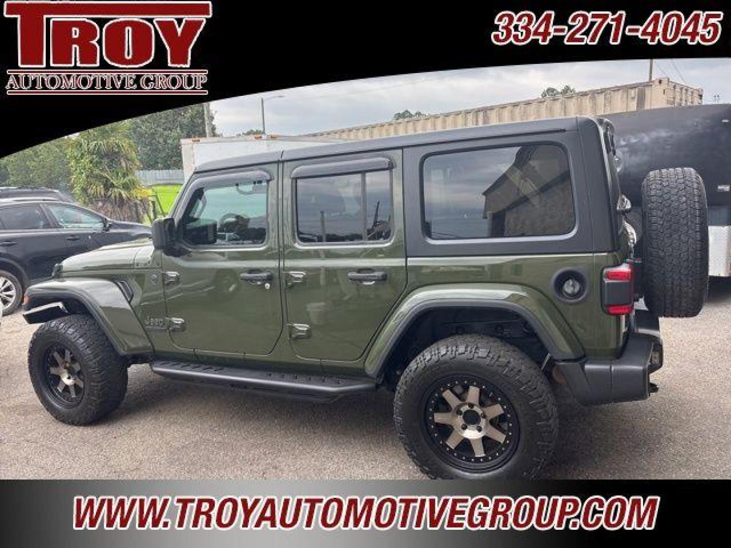 2021 Sarge Green Clearcoat /Black Jeep Wrangler (1C4HJXDN9MW) with an 2.0L I4 DOHC engine, Automatic transmission, located at 6812 Atlanta Hwy, Montgomery, AL, 36117, (334) 271-4045, 32.382118, -86.178673 - Recent Arrival!<br>80 th Special Edition!!<br>Tow Package!!<br>Step Bars!!<br>Winch!!<br>Rough Country Lift!!<br>Sarge Green Clearcoat 2021 Jeep Wrangler 4WD 2.0L I4 DOHC 8-Speed Automatic<br><br>Financing Available---Top Value for Trades.o - Photo#3