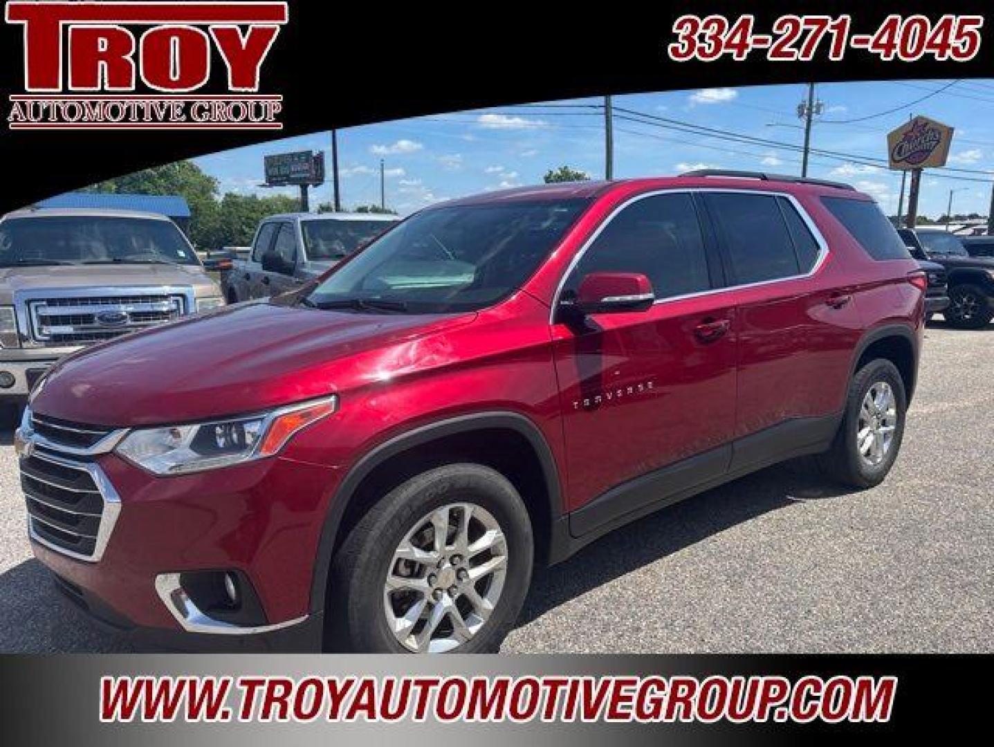 2019 Red Tintcoat /Jet Black/Dark Galvanized Chevrolet Traverse LT (1GNERGKW9KJ) with an 3.6L V6 SIDI VVT engine, Automatic transmission, located at 6812 Atlanta Hwy, Montgomery, AL, 36117, (334) 271-4045, 32.382118, -86.178673 - 1-Owner!!<br>Rear bucket seats!!<br>3rd Seat!!Cajun Red Tintcoat 2019 Chevrolet Traverse LT FWD Cloth w/1LT 3.6L V6 SIDI VVT 9-Speed Automatic<br><br>Financing Available---Top Value for Trades.<br><br>18/27 City/Highway MPG<br><br><br>Awards:<br> * 2019 KBB.com 12 Best Family Cars - Photo#4
