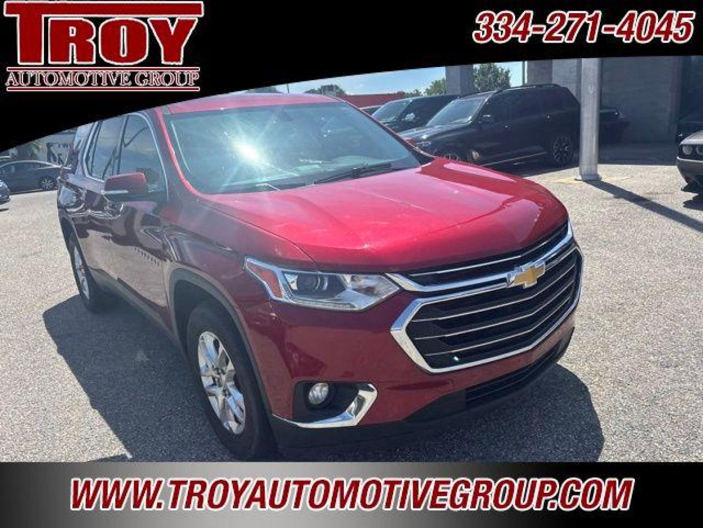 2019 Red Tintcoat /Jet Black/Dark Galvanized Chevrolet Traverse LT (1GNERGKW9KJ) with an 3.6L V6 SIDI VVT engine, Automatic transmission, located at 6812 Atlanta Hwy, Montgomery, AL, 36117, (334) 271-4045, 32.382118, -86.178673 - 1-Owner!!<br>Rear bucket seats!!<br>3rd Seat!!Cajun Red Tintcoat 2019 Chevrolet Traverse LT FWD Cloth w/1LT 3.6L V6 SIDI VVT 9-Speed Automatic<br><br>Financing Available---Top Value for Trades.<br><br>18/27 City/Highway MPG<br><br><br>Awards:<br> * 2019 KBB.com 12 Best Family Cars - Photo#8