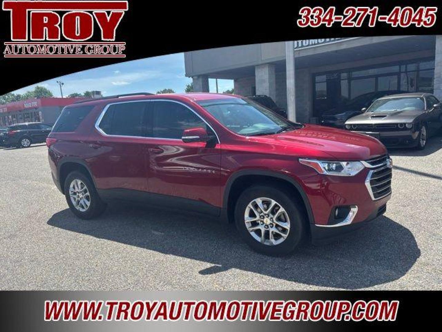 2019 Red Tintcoat /Jet Black/Dark Galvanized Chevrolet Traverse LT (1GNERGKW9KJ) with an 3.6L V6 SIDI VVT engine, Automatic transmission, located at 6812 Atlanta Hwy, Montgomery, AL, 36117, (334) 271-4045, 32.382118, -86.178673 - 1-Owner!!<br>Rear bucket seats!!<br>3rd Seat!!Cajun Red Tintcoat 2019 Chevrolet Traverse LT FWD Cloth w/1LT 3.6L V6 SIDI VVT 9-Speed Automatic<br><br>Financing Available---Top Value for Trades.<br><br>18/27 City/Highway MPG<br><br><br>Awards:<br> * 2019 KBB.com 12 Best Family Cars - Photo#10