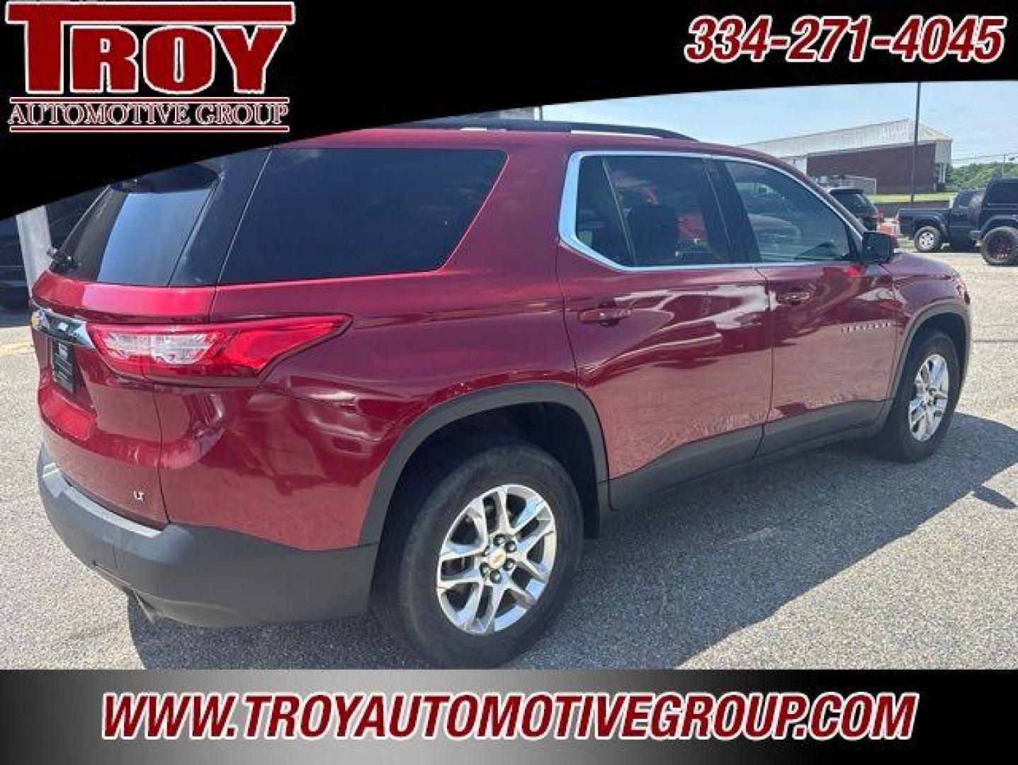 2019 Red Tintcoat /Jet Black/Dark Galvanized Chevrolet Traverse LT (1GNERGKW9KJ) with an 3.6L V6 SIDI VVT engine, Automatic transmission, located at 6812 Atlanta Hwy, Montgomery, AL, 36117, (334) 271-4045, 32.382118, -86.178673 - 1-Owner!!<br>Rear bucket seats!!<br>3rd Seat!!Cajun Red Tintcoat 2019 Chevrolet Traverse LT FWD Cloth w/1LT 3.6L V6 SIDI VVT 9-Speed Automatic<br><br>Financing Available---Top Value for Trades.<br><br>18/27 City/Highway MPG<br><br><br>Awards:<br> * 2019 KBB.com 12 Best Family Cars - Photo#11