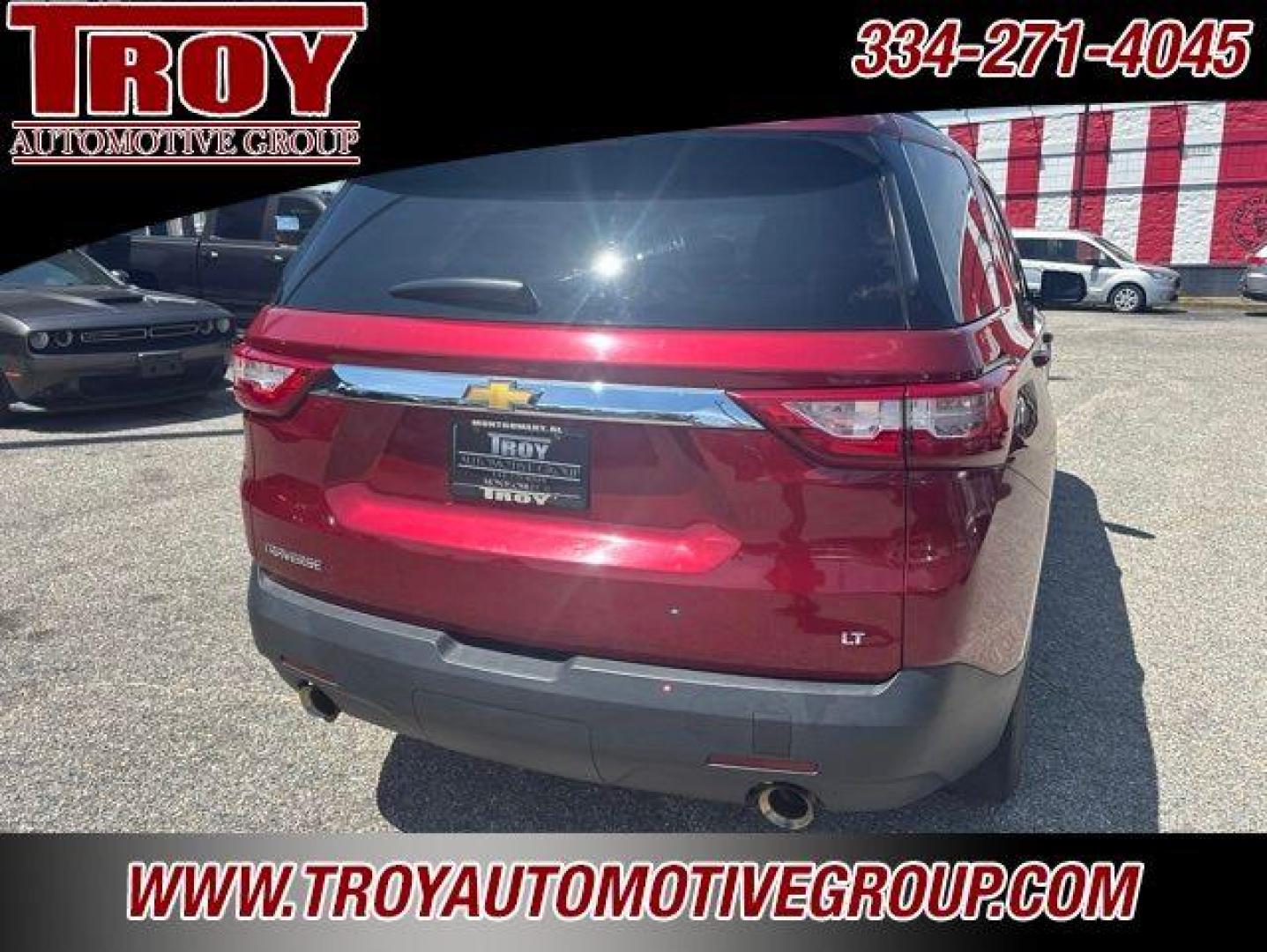 2019 Red Tintcoat /Jet Black/Dark Galvanized Chevrolet Traverse LT (1GNERGKW9KJ) with an 3.6L V6 SIDI VVT engine, Automatic transmission, located at 6812 Atlanta Hwy, Montgomery, AL, 36117, (334) 271-4045, 32.382118, -86.178673 - 1-Owner!!<br>Rear bucket seats!!<br>3rd Seat!!Cajun Red Tintcoat 2019 Chevrolet Traverse LT FWD Cloth w/1LT 3.6L V6 SIDI VVT 9-Speed Automatic<br><br>Financing Available---Top Value for Trades.<br><br>18/27 City/Highway MPG<br><br><br>Awards:<br> * 2019 KBB.com 12 Best Family Cars - Photo#13