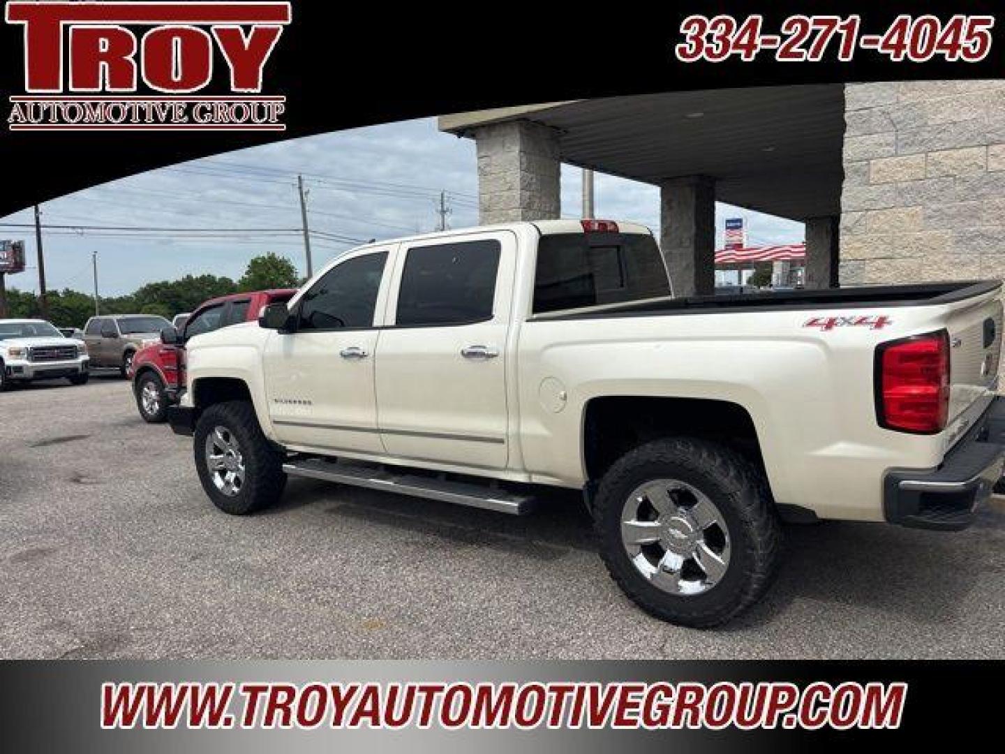 2014 White Diamond Clearcoat /Cocoa/Dune Chevrolet Silverado 1500 LTZ (3GCUKSEC5EG) with an EcoTec3 5.3L V8 Flex Fuel engine, Automatic transmission, located at 6812 Atlanta Hwy, Montgomery, AL, 36117, (334) 271-4045, 32.382118, -86.178673 - Power Sunroof!!<br>Heated/Cooled Seats!!<br>3 Lift Kit!<br>35x12.50x20 Toyo Mts<br>Ranch hand bumper replacement!!<br>Tow Package!! - Photo#3