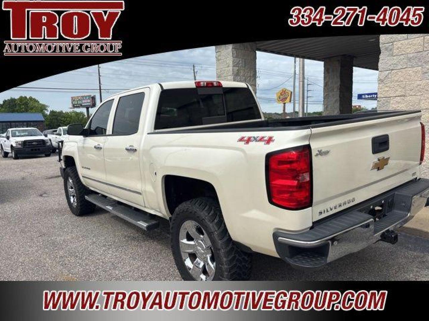 2014 White Diamond Clearcoat /Cocoa/Dune Chevrolet Silverado 1500 LTZ (3GCUKSEC5EG) with an EcoTec3 5.3L V8 Flex Fuel engine, Automatic transmission, located at 6812 Atlanta Hwy, Montgomery, AL, 36117, (334) 271-4045, 32.382118, -86.178673 - Power Sunroof!!<br>Heated/Cooled Seats!!<br>3 Lift Kit!<br>35x12.50x20 Toyo Mts<br>Ranch hand bumper replacement!!<br>Tow Package!! - Photo#4