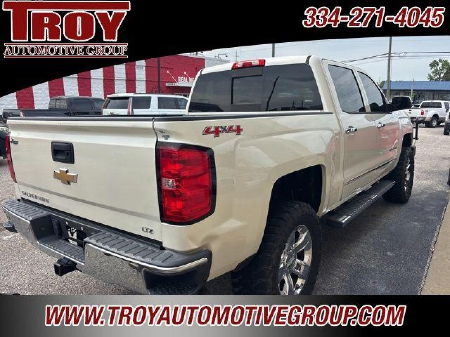 2014 White Diamond Clearcoat /Cocoa/Dune Chevrolet Silverado 1500 LTZ (3GCUKSEC5EG) with an EcoTec3 5.3L V8 Flex Fuel engine, Automatic transmission, located at 6812 Atlanta Hwy, Montgomery, AL, 36117, (334) 271-4045, 32.382118, -86.178673 - Power Sunroof!!<br>Heated/Cooled Seats!!<br>3 Lift Kit!<br>35x12.50x20 Toyo Mts<br>Ranch hand bumper replacement!!<br>Tow Package!! - Photo#5
