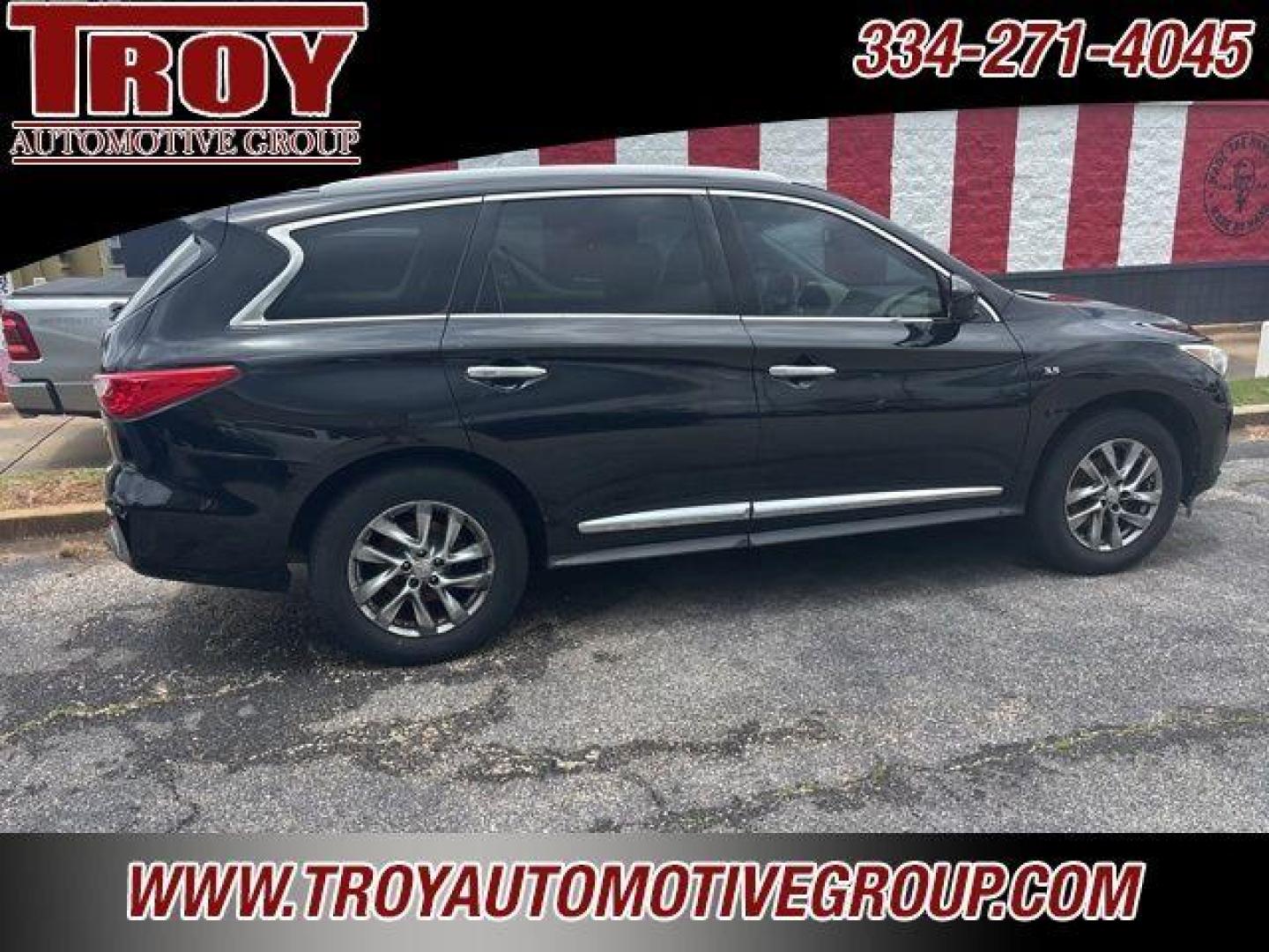 2014 Black Obsidian /Wheat INFINITI QX60 Base (5N1AL0MN3EC) with an 3.5L V6 engine, CVT transmission, located at 6812 Atlanta Hwy, Montgomery, AL, 36117, (334) 271-4045, 32.382118, -86.178673 - Black Obsidian 2014 INFINITI QX60 FWD 3.5L V6 Sport-Tuned CVT<br><br>Financing Available---Top Value for Trades.<br><br>Odometer is 8385 miles below market average! 20/26 City/Highway MPG<br><br><br>Reviews:<br> * Ample passenger room in all three rows; smooth and quite ride; classy interior design - Photo#2