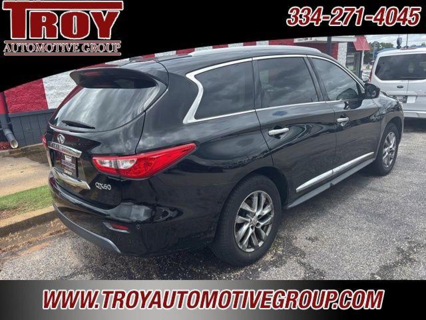 2014 Black Obsidian /Wheat INFINITI QX60 Base (5N1AL0MN3EC) with an 3.5L V6 engine, CVT transmission, located at 6812 Atlanta Hwy, Montgomery, AL, 36117, (334) 271-4045, 32.382118, -86.178673 - Black Obsidian 2014 INFINITI QX60 FWD 3.5L V6 Sport-Tuned CVT<br><br>Financing Available---Top Value for Trades.<br><br>Odometer is 8385 miles below market average! 20/26 City/Highway MPG<br><br><br>Reviews:<br> * Ample passenger room in all three rows; smooth and quite ride; classy interior design - Photo#3