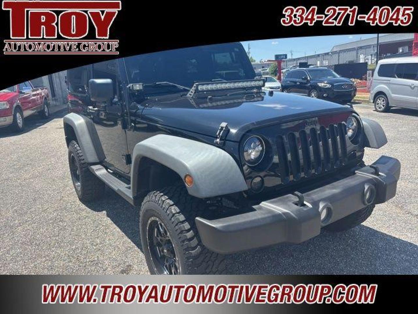 2017 Black Clearcoat /Black Jeep Wrangler Sport (1C4AJWAG0HL) with an 3.6L V6 24V VVT engine, Automatic transmission, located at 6812 Atlanta Hwy, Montgomery, AL, 36117, (334) 271-4045, 32.382118, -86.178673 - Painted to match hardtop!!<br>Power Windows/Locks!!<br>Full Matching Spare!!<br>2-Master Keys!!<br>Alpine factory premium stereo!!<br>Prp premium seat covers!!<br>2 Fox Lift Kit!!<br> - Photo#6