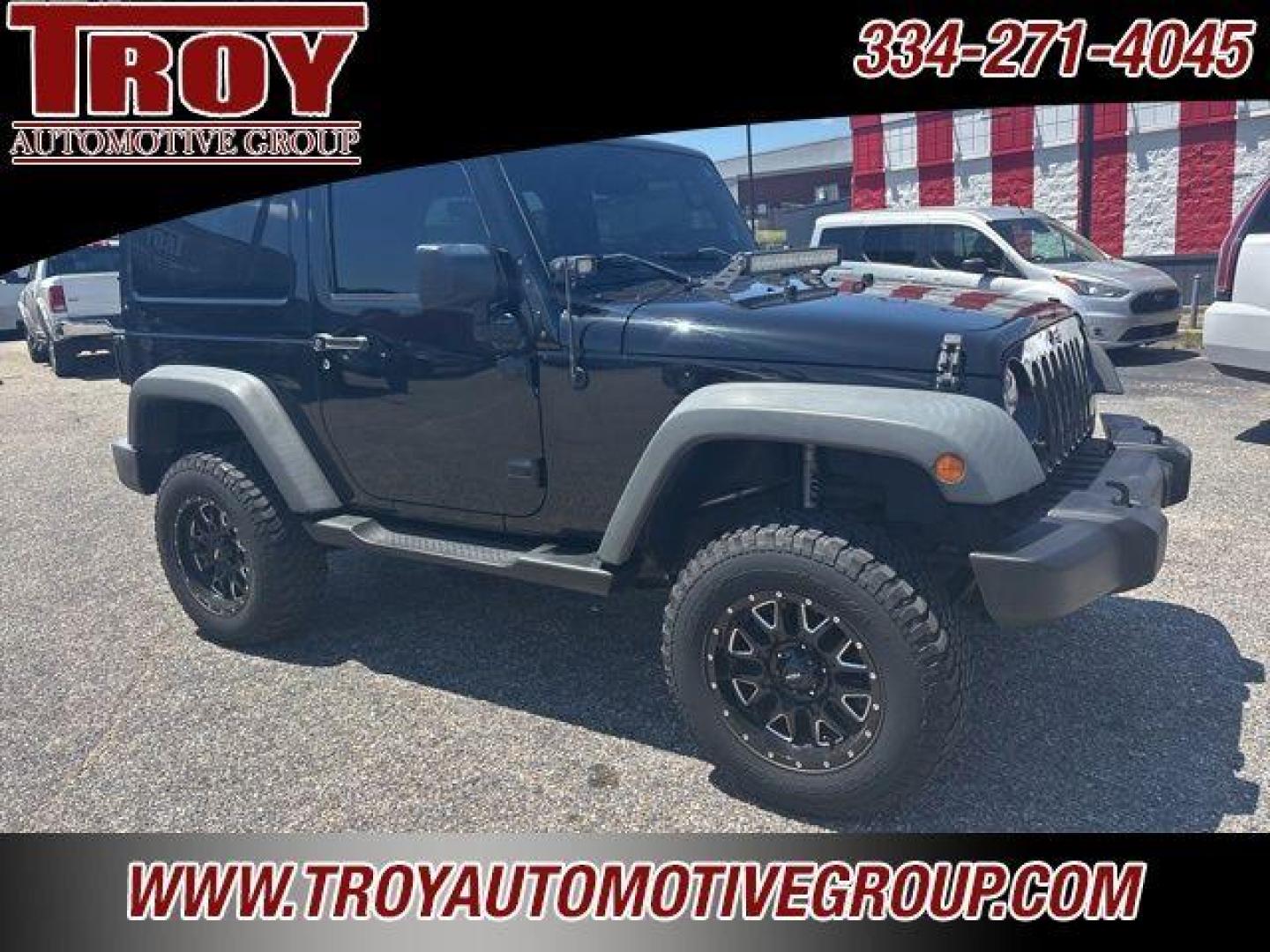 2017 Black Clearcoat /Black Jeep Wrangler Sport (1C4AJWAG0HL) with an 3.6L V6 24V VVT engine, Automatic transmission, located at 6812 Atlanta Hwy, Montgomery, AL, 36117, (334) 271-4045, 32.382118, -86.178673 - Painted to match hardtop!!<br>Power Windows/Locks!!<br>Full Matching Spare!!<br>2-Master Keys!!<br>Alpine factory premium stereo!!<br>Prp premium seat covers!!<br>2 Fox Lift Kit!!<br> - Photo#7