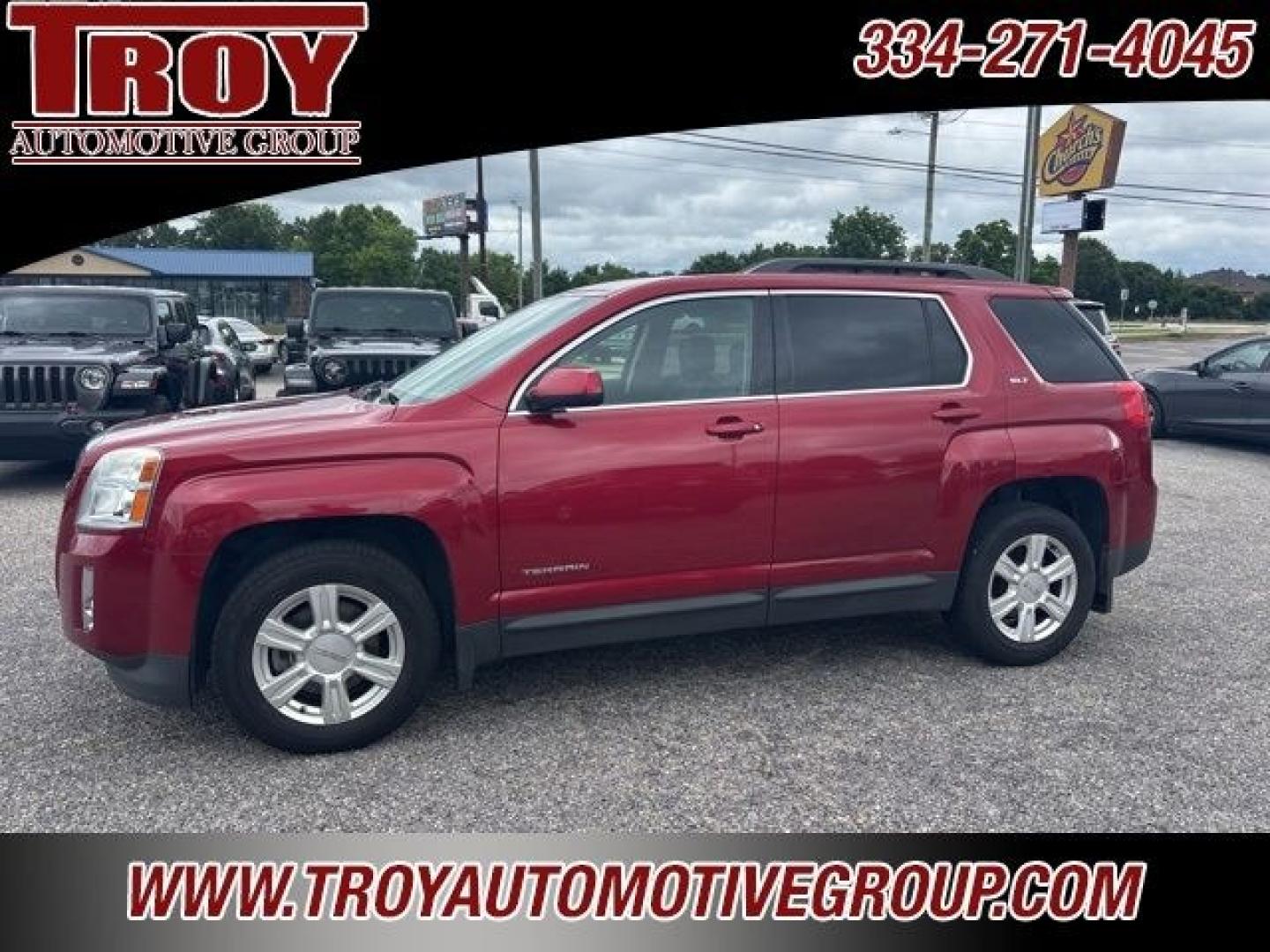 2015 Crystal Red Tint /Black GMC Terrain SLT-1 (2GKALSEK6F6) with an 2.4L 4-Cylinder SIDI DOHC VVT engine, Automatic transmission, located at 6812 Atlanta Hwy, Montgomery, AL, 36117, (334) 271-4045, 32.382118, -86.178673 - Heated Leather Seats!!<br>Tow Package!!<br>Power Lift Gate!!<br>2-Master Remote Keys!!- Photo#1