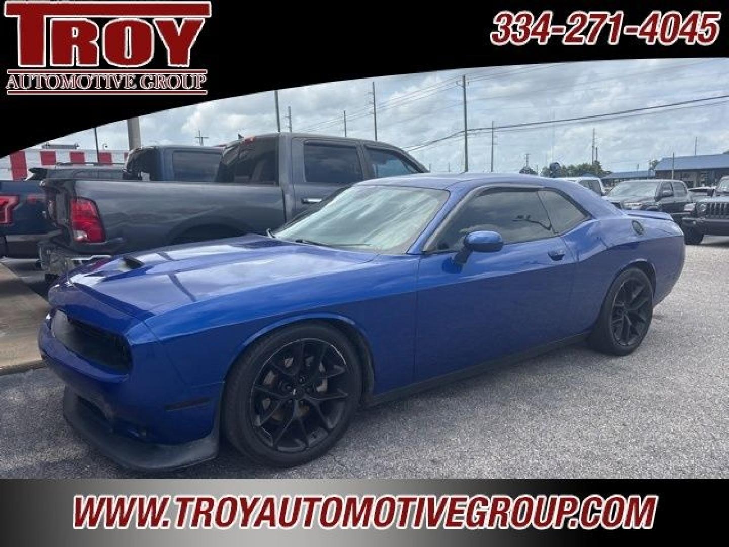 2022 Indigo Blue /Black Dodge Challenger GT (2C3CDZJG5NH) with an 3.6L V6 24V VVT engine, Automatic transmission, located at 6812 Atlanta Hwy, Montgomery, AL, 36117, (334) 271-4045, 32.382118, -86.178673 - Indigo Blue 2022 Dodge Challenger GT RWD 3.6L V6 24V VVT 8-Speed Automatic<br><br>Financing Available---Top Value for Trades.<br><br>19/30 City/Highway MPG- Photo#1