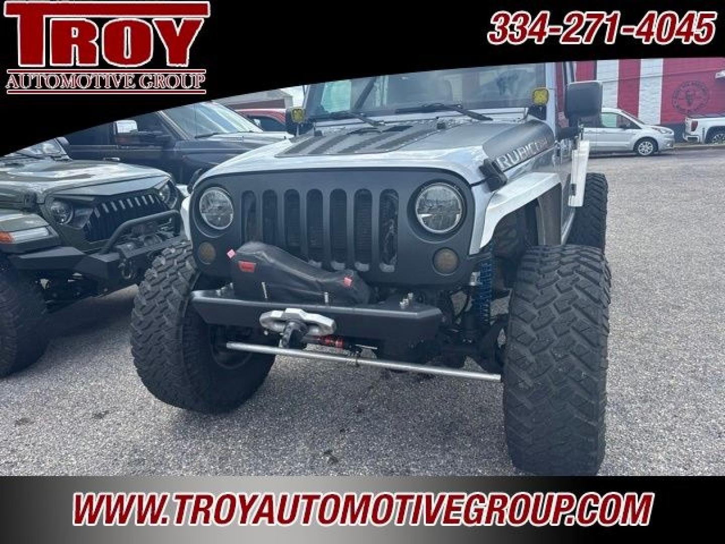 2013 Billet Metallic Clearcoat /Black Interior Jeep Wrangler Unlimited Rubicon (1C4BJWFG2DL) with an 3.6L V6 24V VVT engine, Automatic transmission, located at 6812 Atlanta Hwy, Montgomery, AL, 36117, (334) 271-4045, 32.382118, -86.178673 - Over $13,000 In Modifications! Built Rubicon!<br>Teraflex Speed Bumps!!<br><br>No Expense Spared On Quality Up Grades !!<br>38x13.50x17 -Nittos Trail Grappler!!<br>Battle Born Forged Bead Lock Wheels!!<br>EVO Tire Carrier w/New Full Matchjng Spare!!<br>RPM Drag Link and Tie Rods!!<br>King Off Road- Photo#3