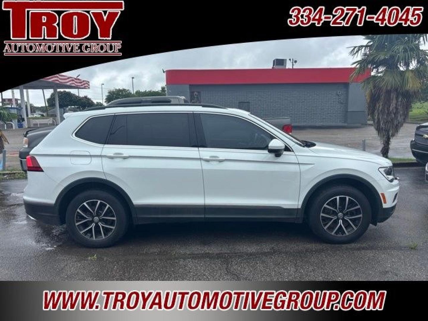 2021 Pure White /Titan Black Volkswagen Tiguan 2.0T SE (3VV3B7AXXMM) with an 2.0L TSI DOHC engine, Automatic transmission, located at 6812 Atlanta Hwy, Montgomery, AL, 36117, (334) 271-4045, 32.382118, -86.178673- Photo#0
