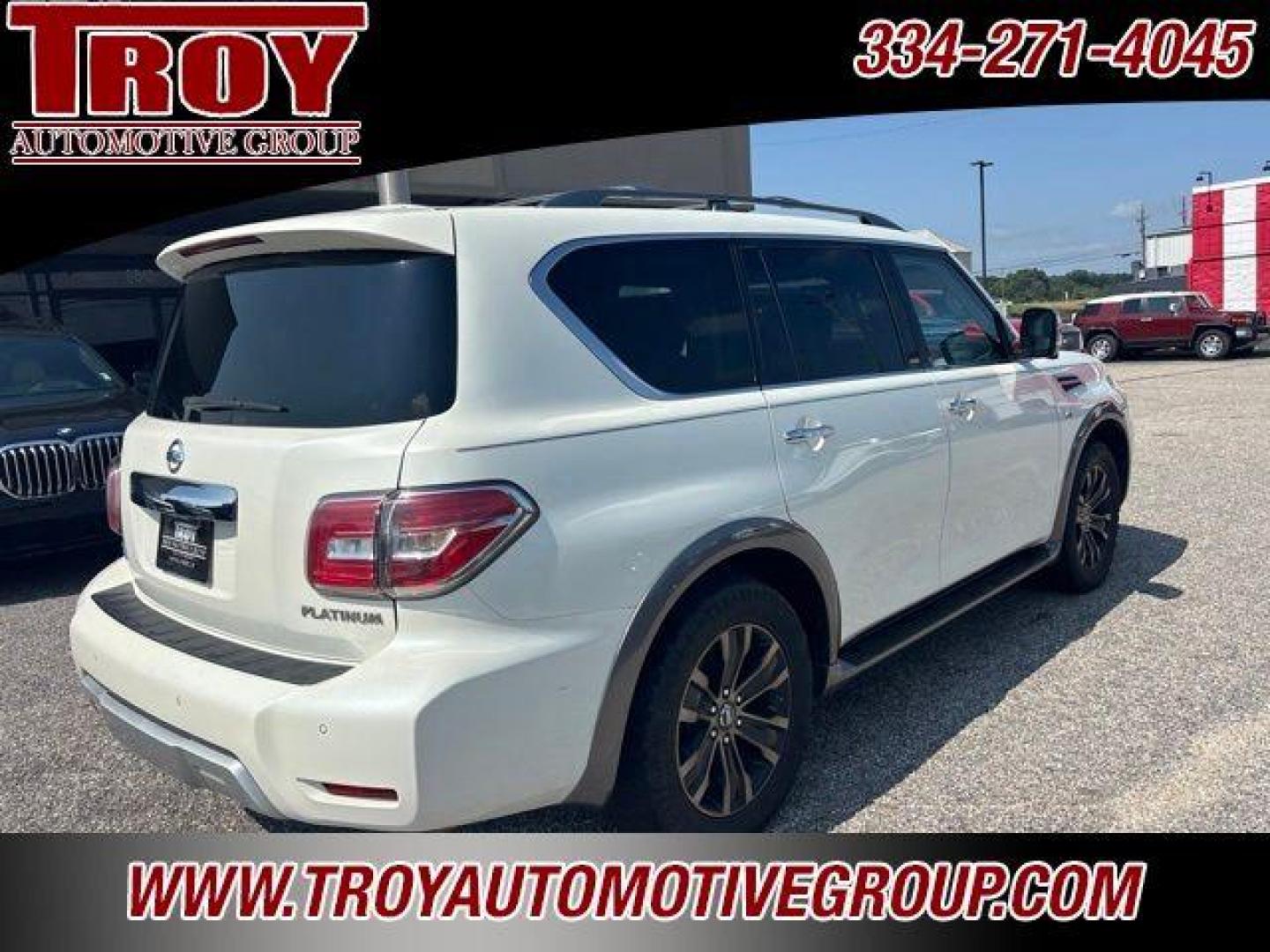 2017 Pearl White /Tan Nissan Armada Platinum (JN8AY2NF8H9) with an 5.6L V8 DOHC 32V Endurance engine, Automatic transmission, located at 6812 Atlanta Hwy, Montgomery, AL, 36117, (334) 271-4045, 32.382118, -86.178673 - Recent Arrival!<br><br>Pearl White 2017 Nissan Armada Platinum RWD 5.6L V8 DOHC 32V Endurance 7-Speed Automatic<br><br>Financing Available---Top Value for Trades. - Photo#11
