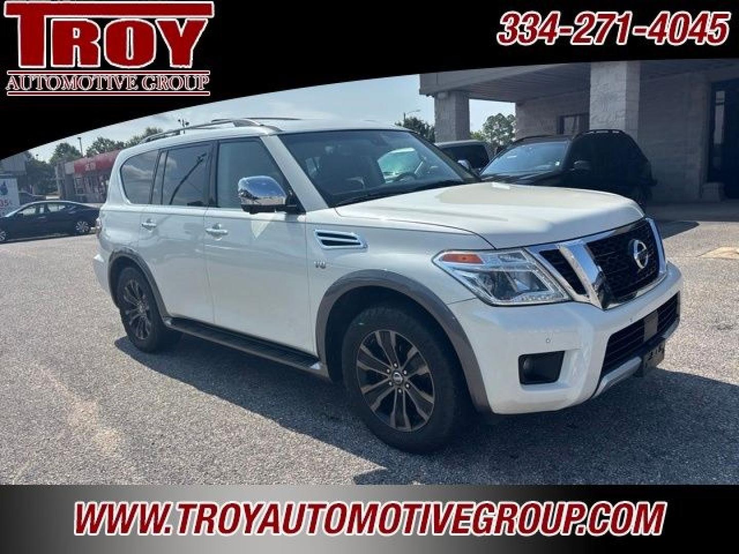 2017 Pearl White /Tan Nissan Armada Platinum (JN8AY2NF8H9) with an 5.6L V8 DOHC 32V Endurance engine, Automatic transmission, located at 6812 Atlanta Hwy, Montgomery, AL, 36117, (334) 271-4045, 32.382118, -86.178673 - Pearl White 2017 Nissan Armada Platinum RWD 5.6L V8 DOHC 32V Endurance 7-Speed Automatic<br><br>Financing Available---Top Value for Trades.- Photo#7