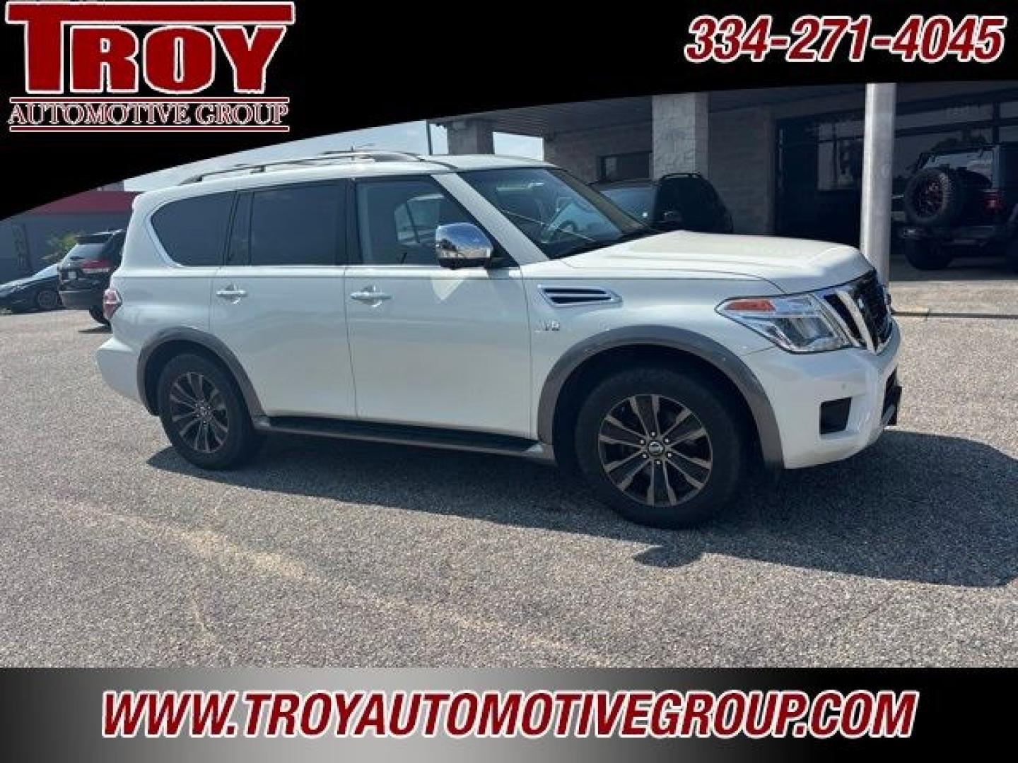 2017 Pearl White /Tan Nissan Armada Platinum (JN8AY2NF8H9) with an 5.6L V8 DOHC 32V Endurance engine, Automatic transmission, located at 6812 Atlanta Hwy, Montgomery, AL, 36117, (334) 271-4045, 32.382118, -86.178673 - Pearl White 2017 Nissan Armada Platinum RWD 5.6L V8 DOHC 32V Endurance 7-Speed Automatic<br><br>Financing Available---Top Value for Trades.- Photo#8