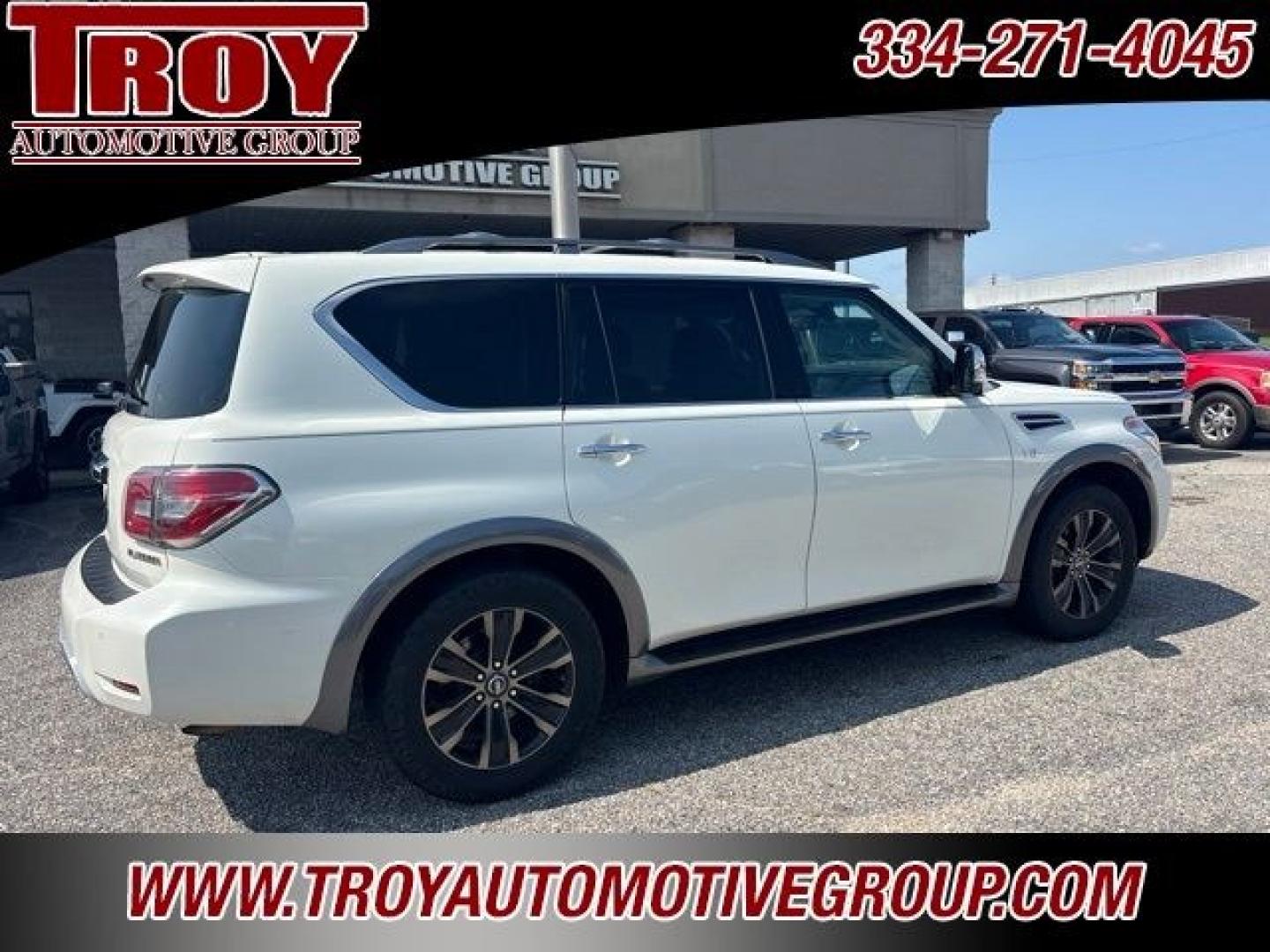 2017 Pearl White /Tan Nissan Armada Platinum (JN8AY2NF8H9) with an 5.6L V8 DOHC 32V Endurance engine, Automatic transmission, located at 6812 Atlanta Hwy, Montgomery, AL, 36117, (334) 271-4045, 32.382118, -86.178673 - Pearl White 2017 Nissan Armada Platinum RWD 5.6L V8 DOHC 32V Endurance 7-Speed Automatic<br><br>Financing Available---Top Value for Trades.- Photo#10