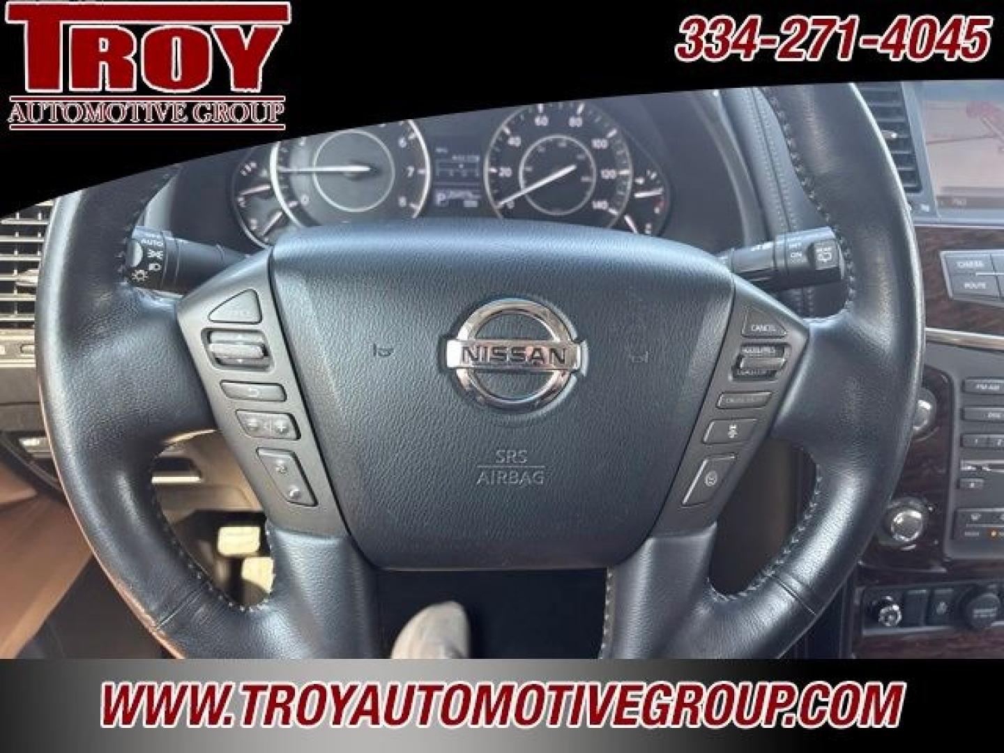2017 Pearl White /Tan Nissan Armada Platinum (JN8AY2NF8H9) with an 5.6L V8 DOHC 32V Endurance engine, Automatic transmission, located at 6812 Atlanta Hwy, Montgomery, AL, 36117, (334) 271-4045, 32.382118, -86.178673 - Pearl White 2017 Nissan Armada Platinum RWD 5.6L V8 DOHC 32V Endurance 7-Speed Automatic<br><br>Financing Available---Top Value for Trades.- Photo#48